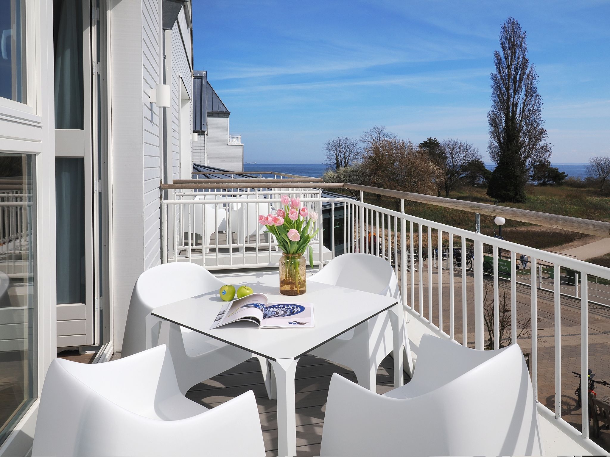 Kaiservillen Heringsdorf Ferienwohnung mit 2 Schlafzimmern und Balkon zur Seeseite (S6) Insel Usedom - Balkon