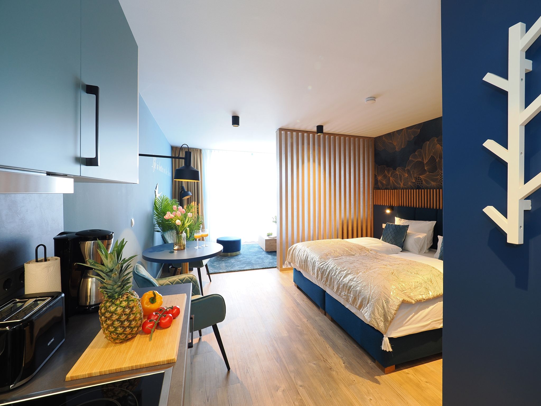 Kaiservillen Heringsdorf 1-Raum-Ferienwohnung mit Balkon (S7a) Insel Usedom - Küche / Küchenzeile