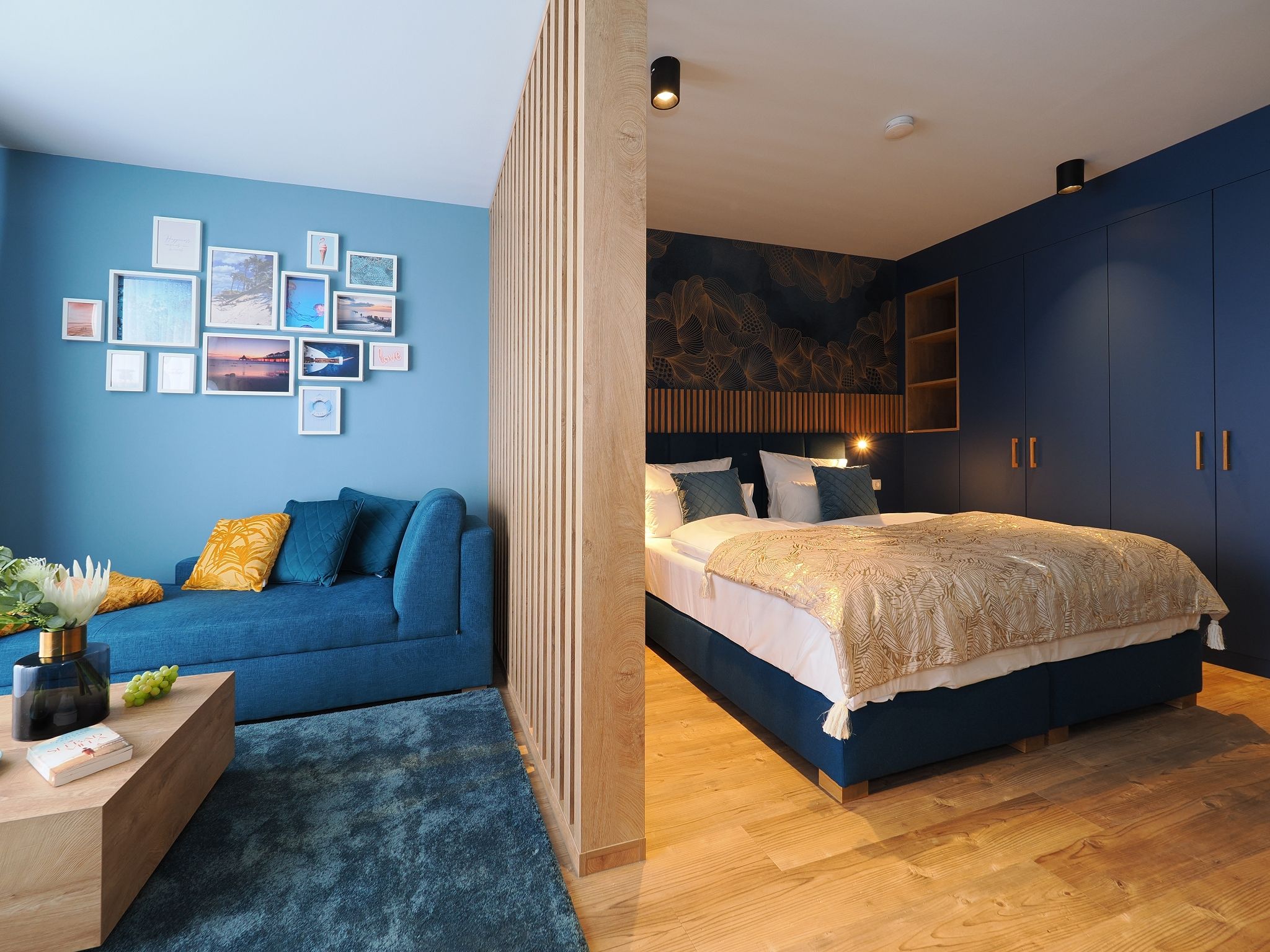 Kaiservillen Heringsdorf 1-Raum-Ferienwohnung mit Balkon (S7a) Insel Usedom - Bett