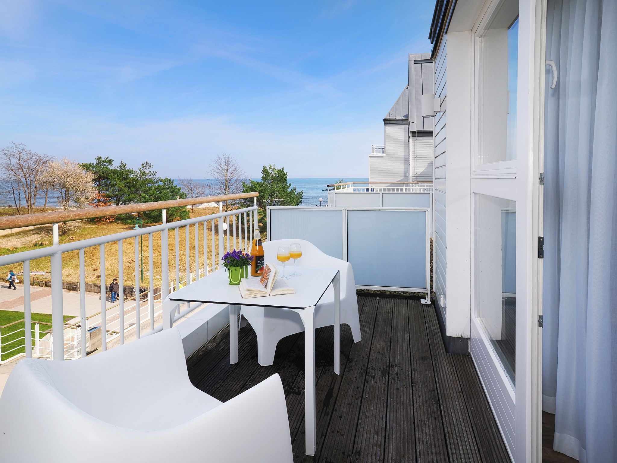 Kaiservillen Heringsdorf 1-Raum-Ferienwohnung mit Balkon (S7a) Insel Usedom - Balkon