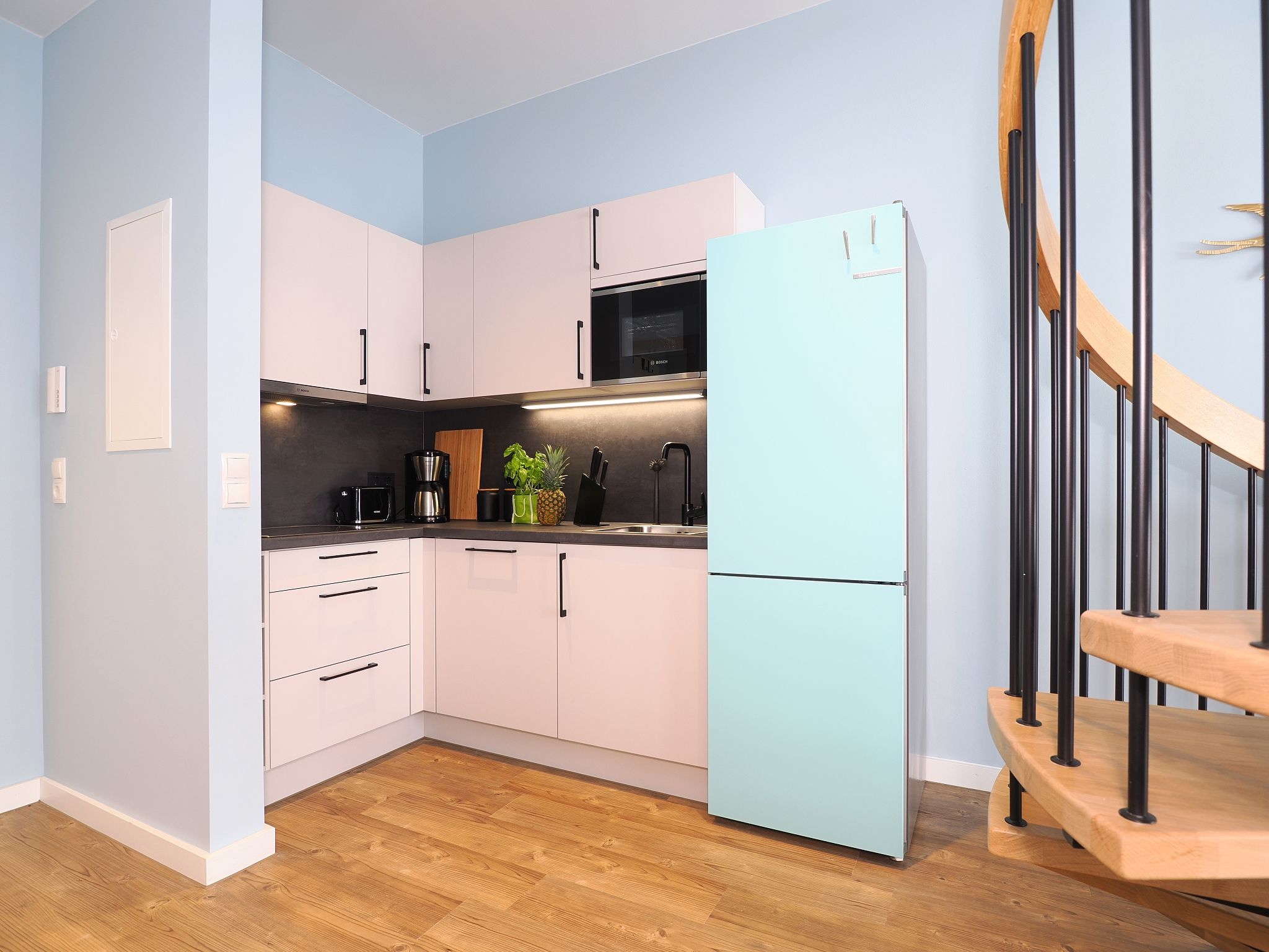 Kaiservillen Heringsdorf Ferienwohnung mit 1 Schlafzimmer und Balkon (S8) Insel Usedom - Küche / Küchenzeile