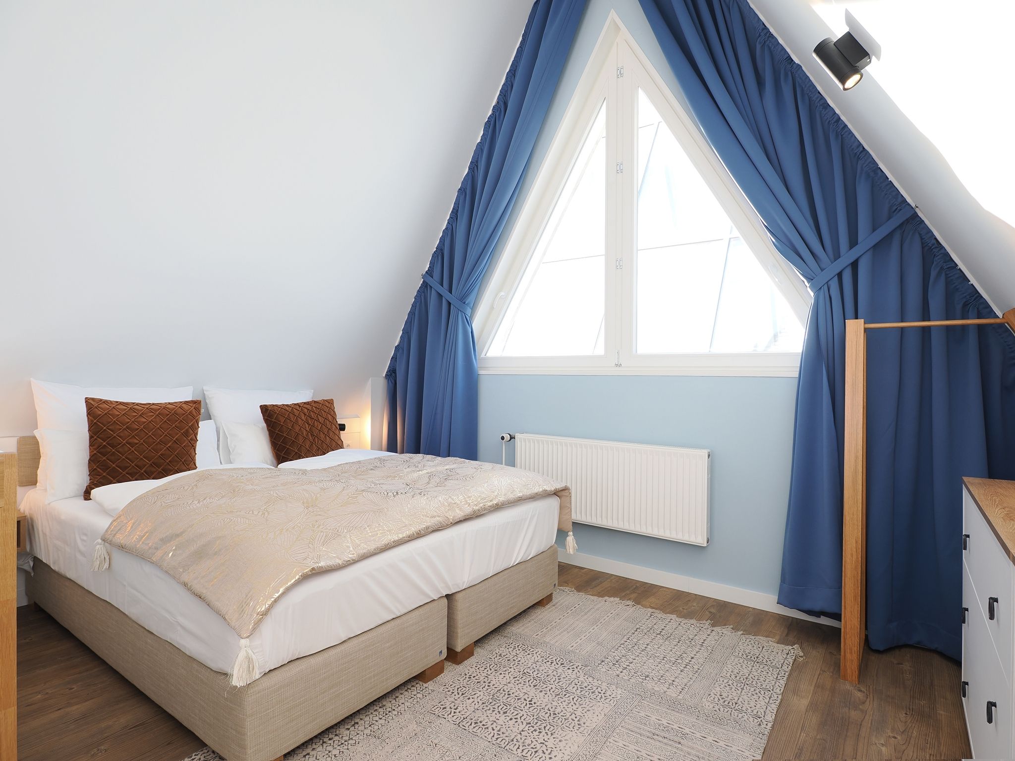 Kaiservillen Heringsdorf Ferienwohnung mit 1 Schlafzimmer und Balkon (S8) Insel Usedom - Schlafzimmer