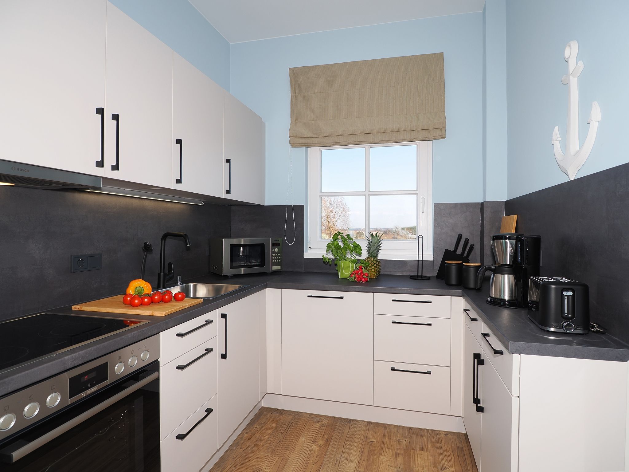 Kaiservillen Heringsdorf 1-Raum-Ferienwohnung mit Balkon zur Seeseite (S10) Insel Usedom - Küche / Küchenzeile