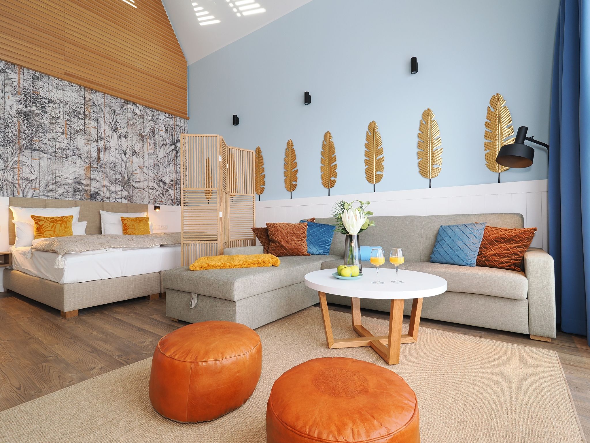 Kaiservillen Heringsdorf 1-Raum-Ferienwohnung mit Balkon zur Seeseite (S12) Insel Usedom - Wohnzimmer