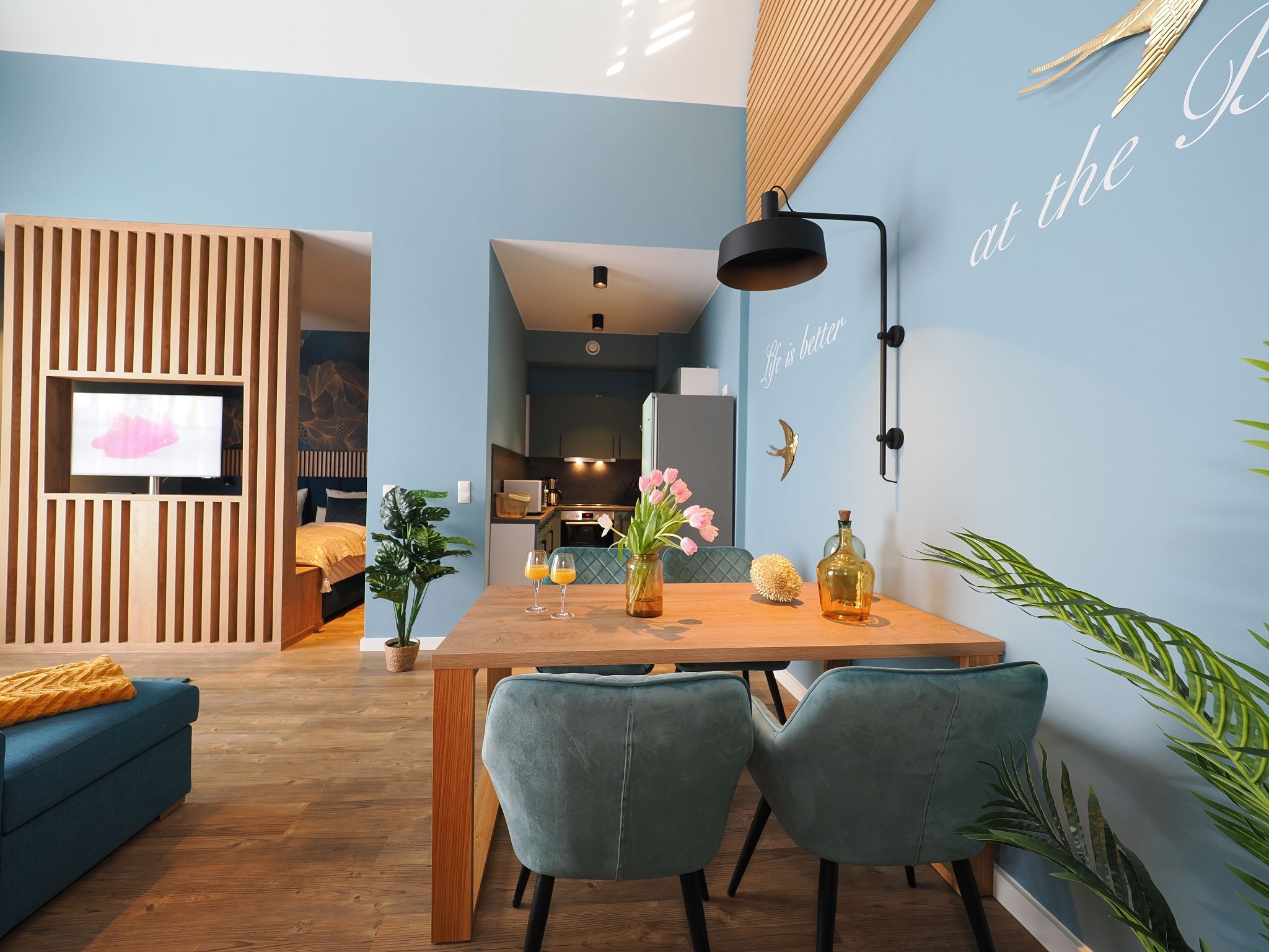 Kaiservillen Heringsdorf 1-Raum-Ferienwohnung mit Balkon zur Seeseite (S13) Insel Usedom - Wohnzimmer