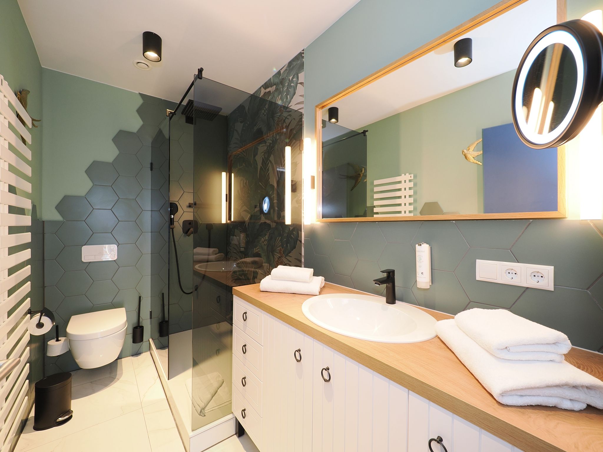 Kaiservillen Heringsdorf 1-Raum-Ferienwohnung mit Balkon zur Seeseite (S13) Insel Usedom - Badezimmer