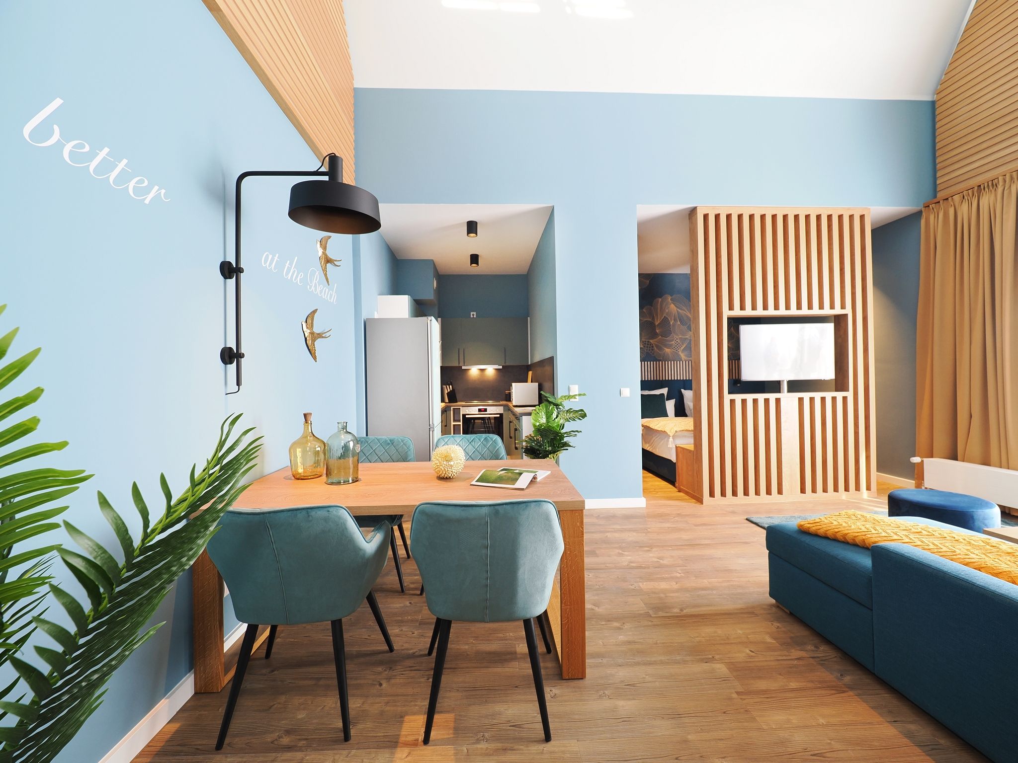 Kaiservillen Heringsdorf 1-Raum-Ferienwohnung mit Balkon zur Seeseite (S14) Insel Usedom - Wohnzimmer