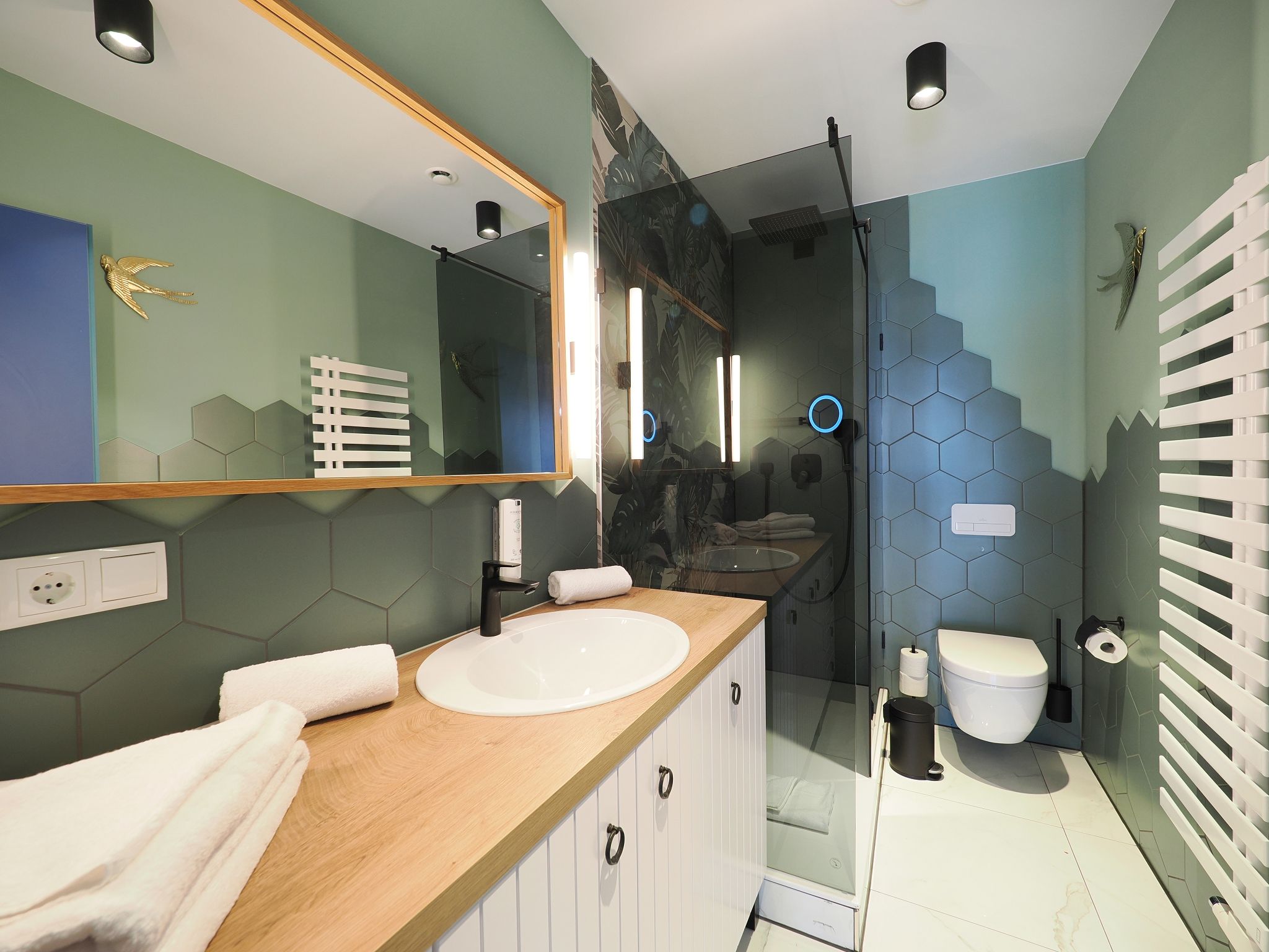 Kaiservillen Heringsdorf 1-Raum-Ferienwohnung mit Balkon zur Seeseite (S14) Insel Usedom - Badezimmer