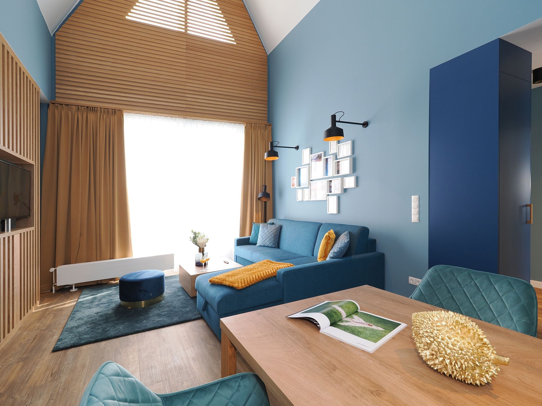 Kaiservillen Heringsdorf 1-Raum-Ferienwohnung mit Balkon zur Seeseite (S14) Insel Usedom - Wohnzimmer