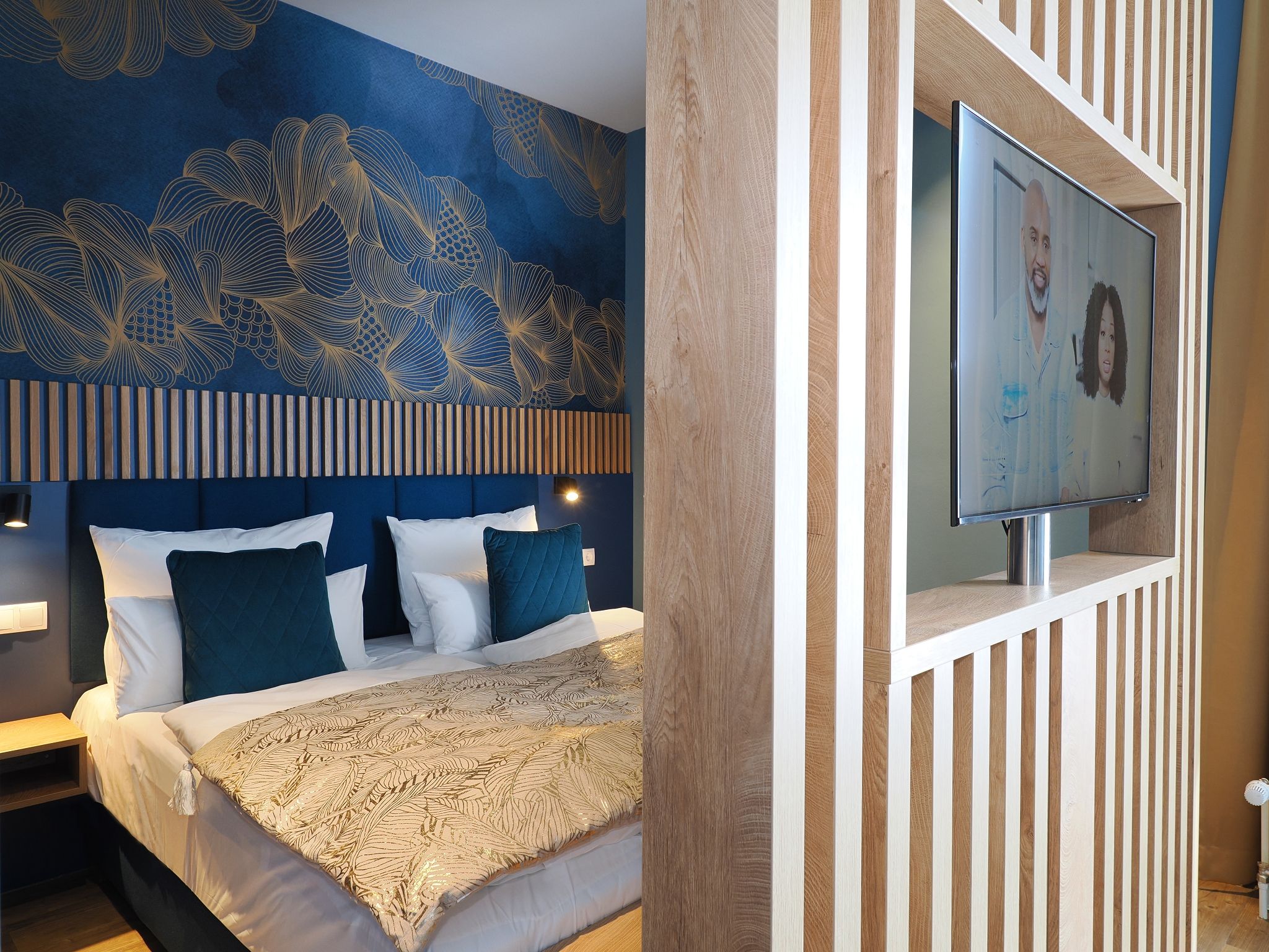 Kaiservillen Heringsdorf 1-Raum-Ferienwohnung mit Balkon zur Seeseite (S14) Insel Usedom - Bett