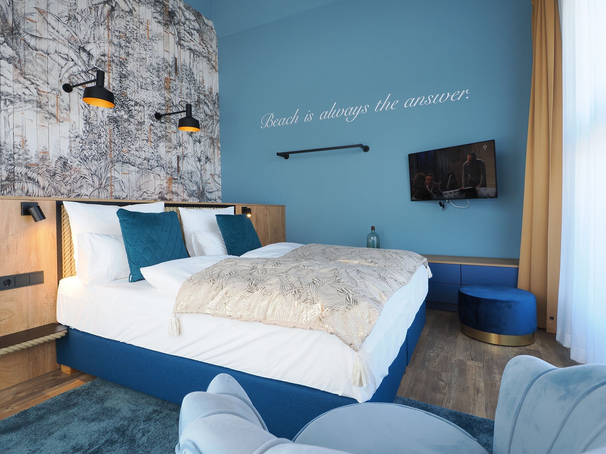 Kaiservillen Heringsdorf Ferienwohnung mit 1 Schlafzimmer und Balkon zur Seeseite (S16) Insel Usedom - Schlafzimmer