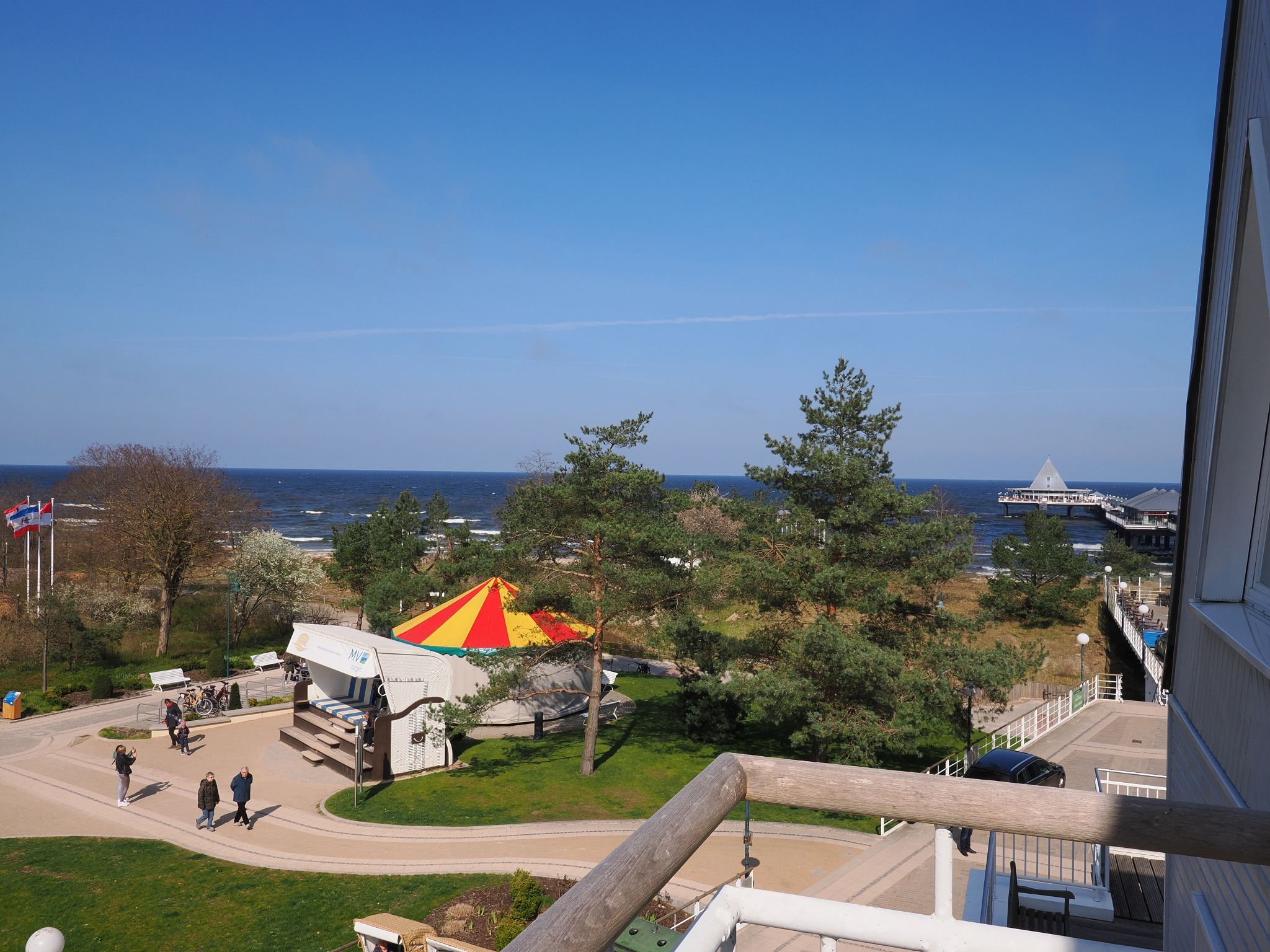 Kaiservillen Heringsdorf Ferienwohnung mit 2 Schlafzimmern und Terrasse (S17) Insel Usedom - Meerblick
