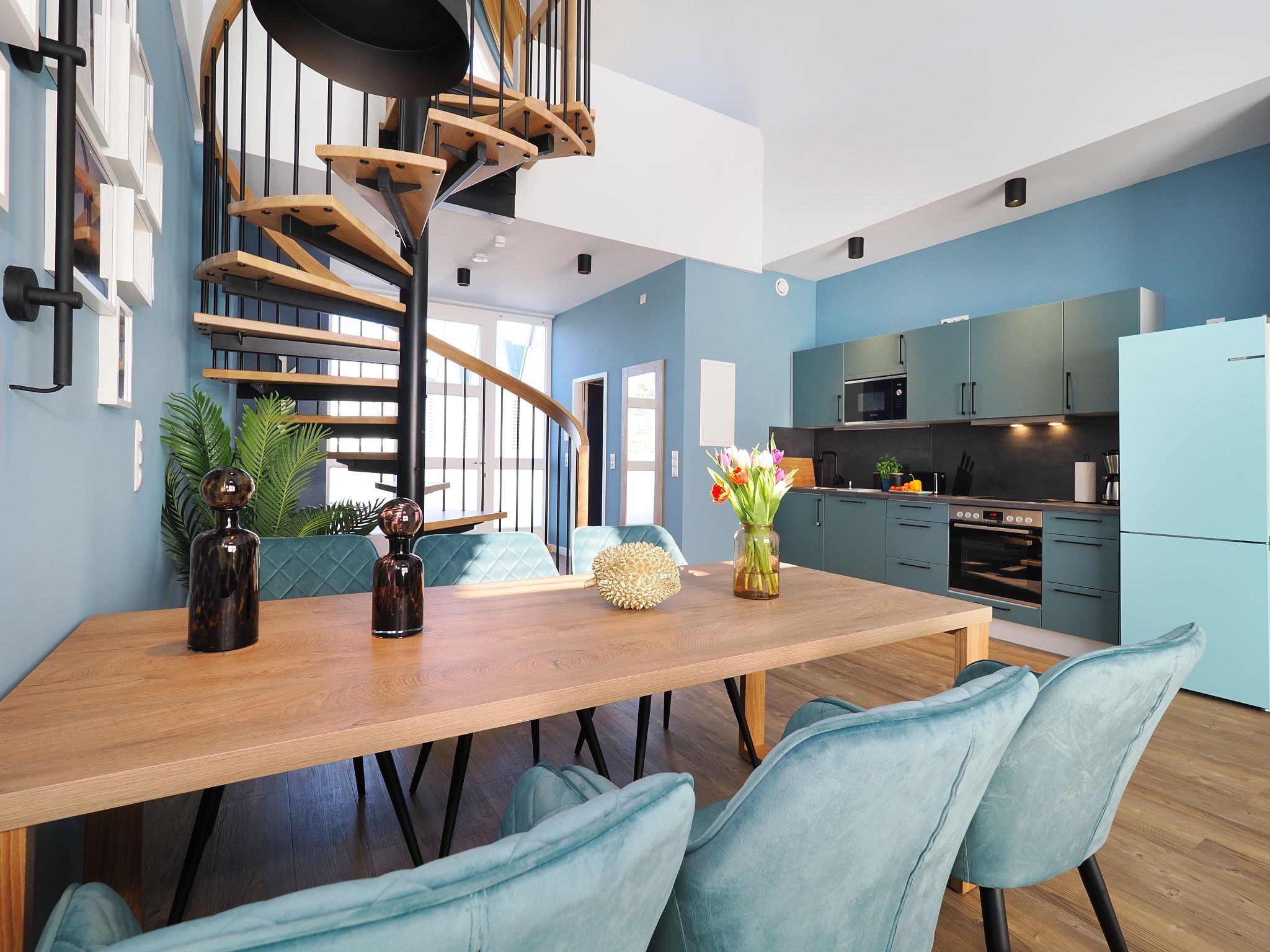 Kaiservillen Heringsdorf Ferienwohnung mit 1 Schlafzimmer und Terrasse (S18) Insel Usedom - Küche / Küchenzeile