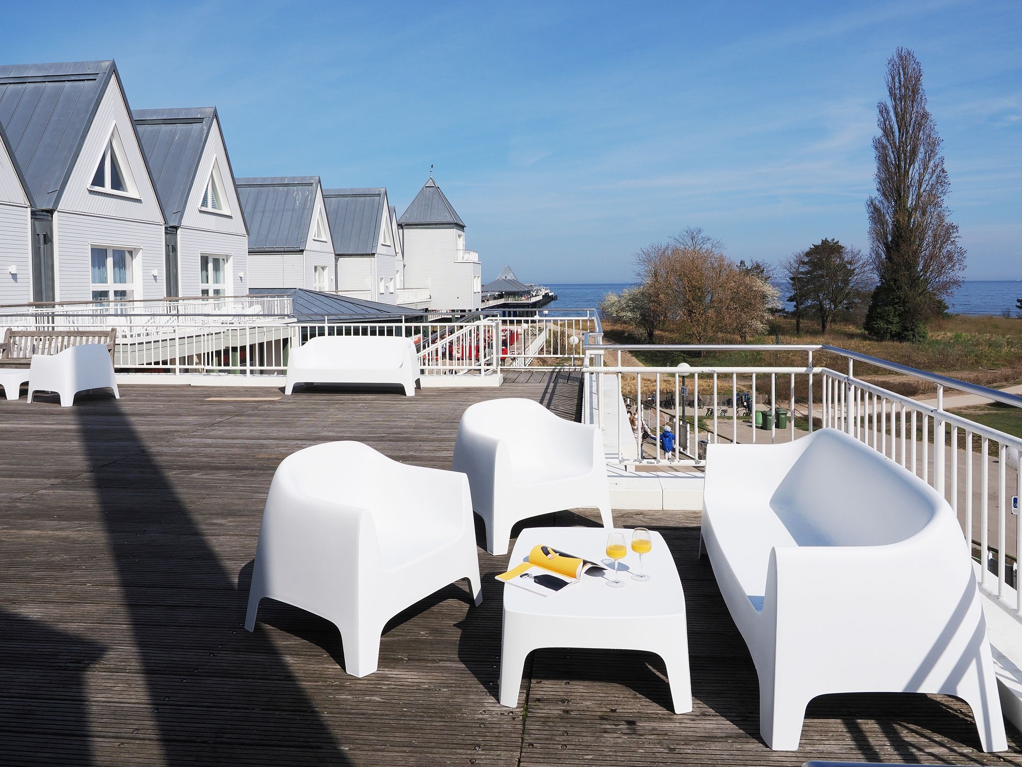 Kaiservillen Heringsdorf Ferienwohnung mit 2 Schlafzimmern und Terrasse (S21) Insel Usedom - Terrasse