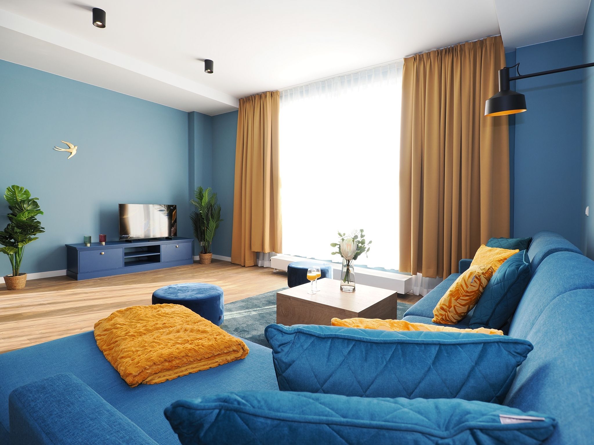 Kaiservillen Heringsdorf Ferienwohnung mit 2 Schlafzimmern und Terrasse (S22) Insel Usedom - Wohnzimmer