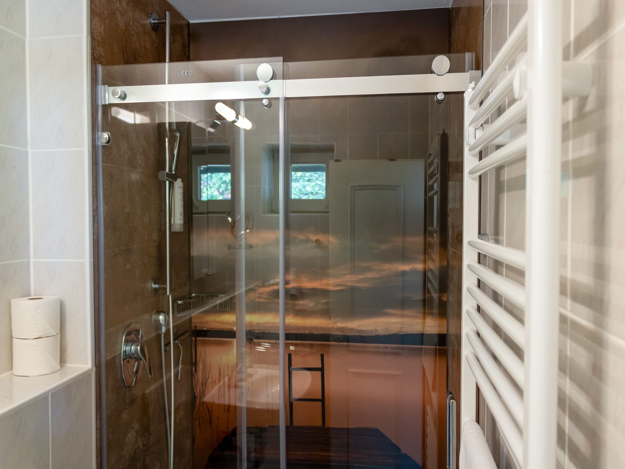 Feriendorf Rugana Komfort Ferienwohnung mit 1 Schlafzimmer und Terrasse (A02) Insel Rügen - Badezimmer