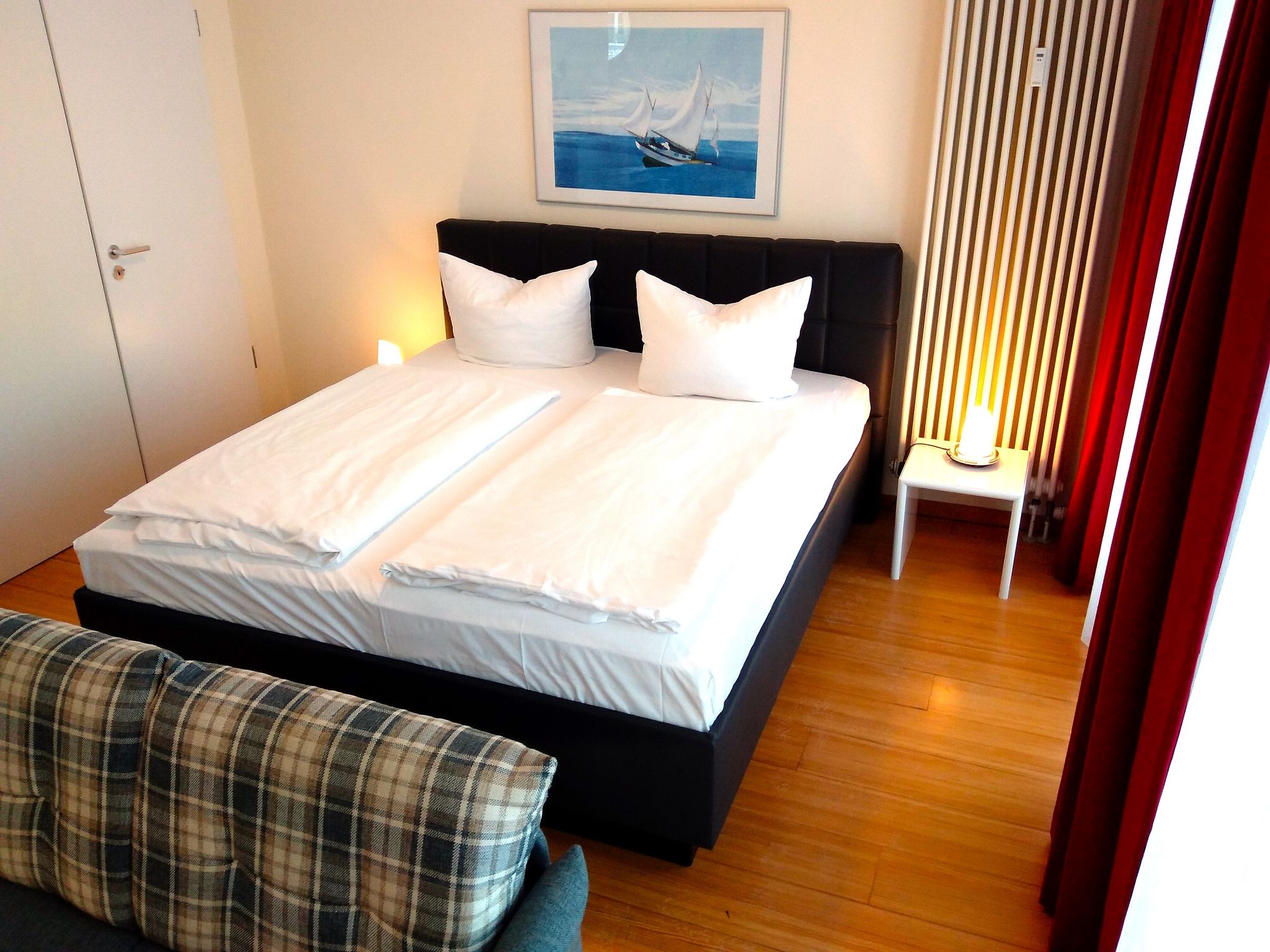 Kaiservillen Heringsdorf 1-Raum-Ferienwohnung mit Terrasse (DG23) Insel Usedom - Bett