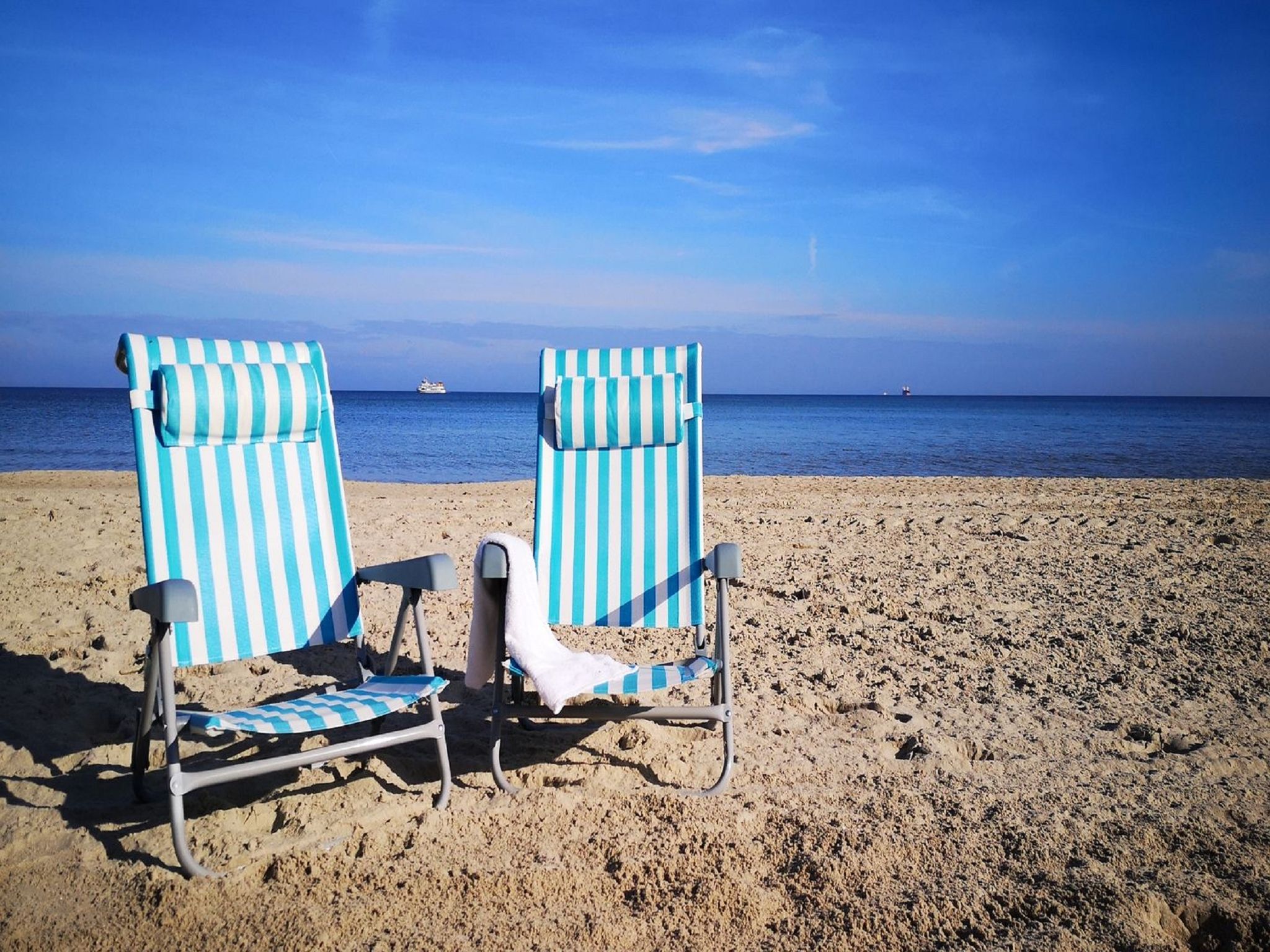 Dünenpark Binz Komfortplus Ferienwohnung mit 2 Schlafzimmern und Balkon im Dachgeschoss (269) Insel Rügen - Strand