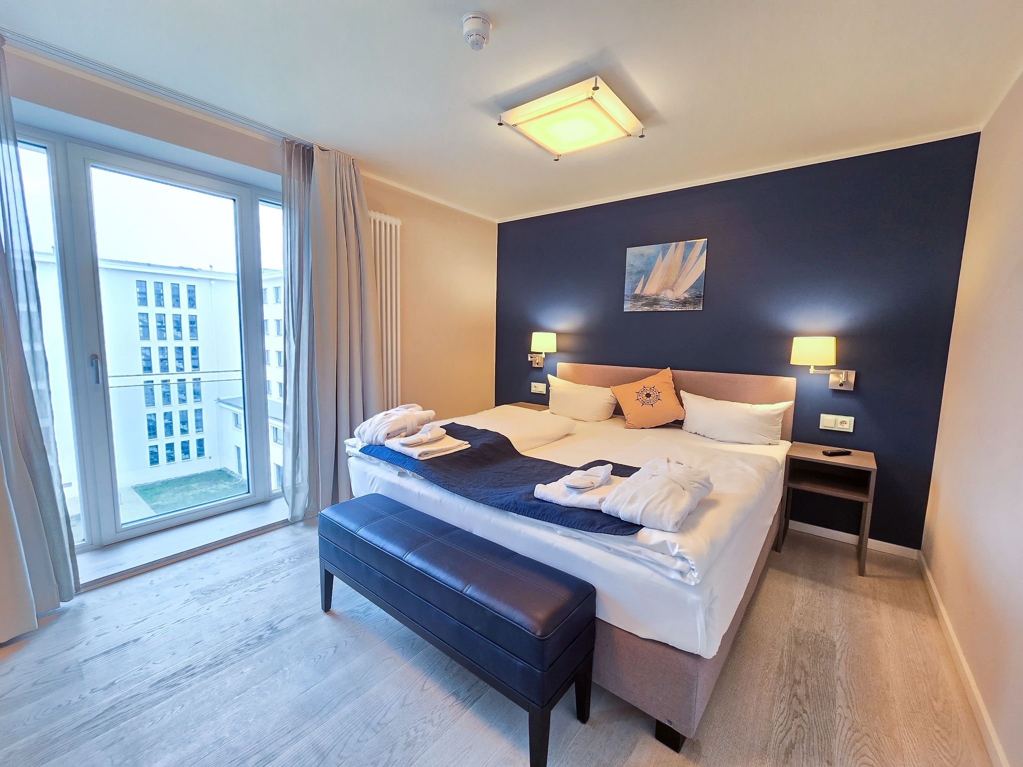 Dünenresidenz Prora Attraktive Ferienwohnung "Strandlust" mit 1 Schlafzimmer zur Sonnenseite (NP/415) Insel Rügen - Schlafzimmer