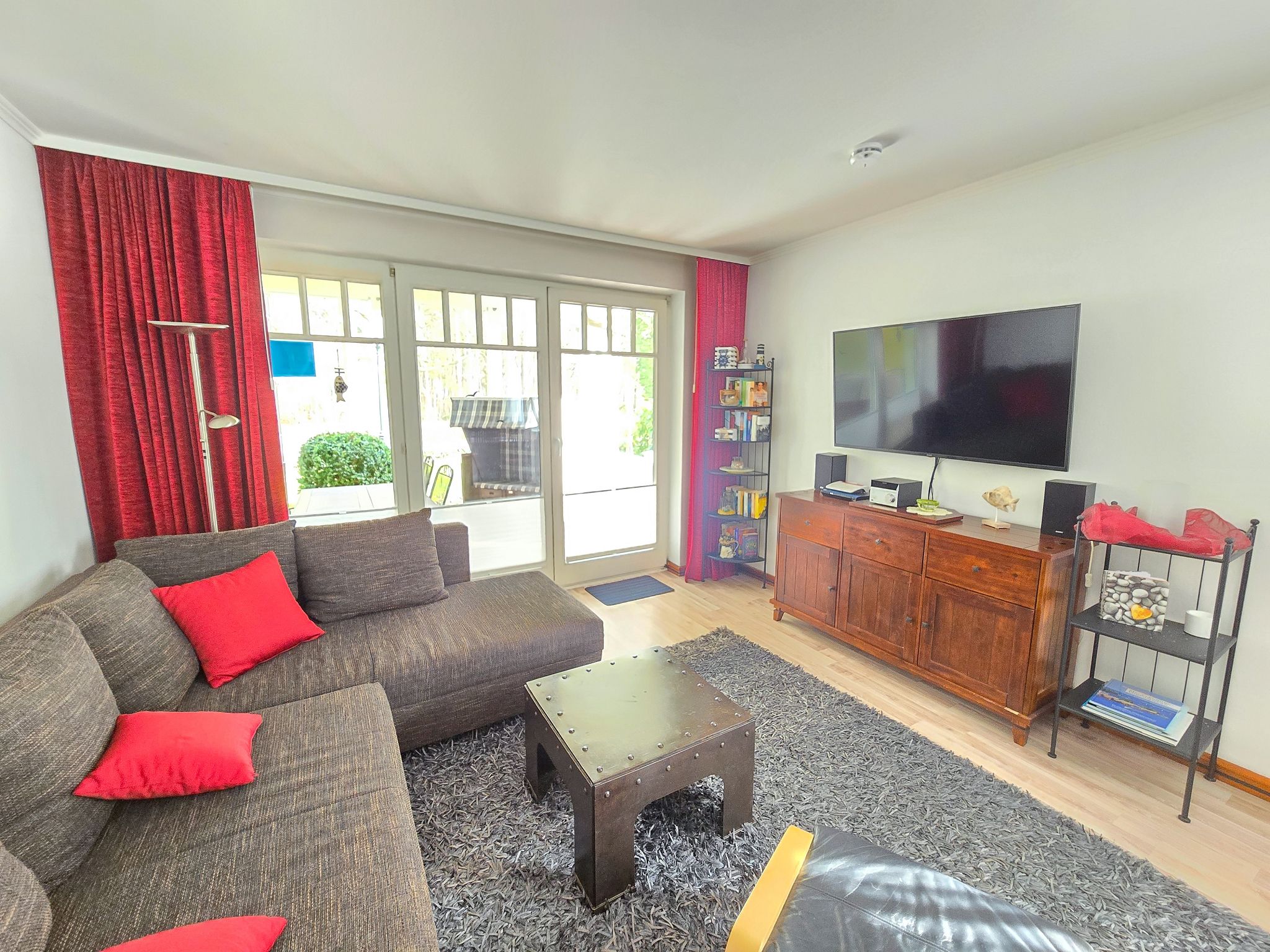 Dünenpark Binz Komfort Ferienwohnung mit 1 Schlafzimmer und Terrasse im Erdgeschoss (041) Insel Rügen - Wohnzimmer