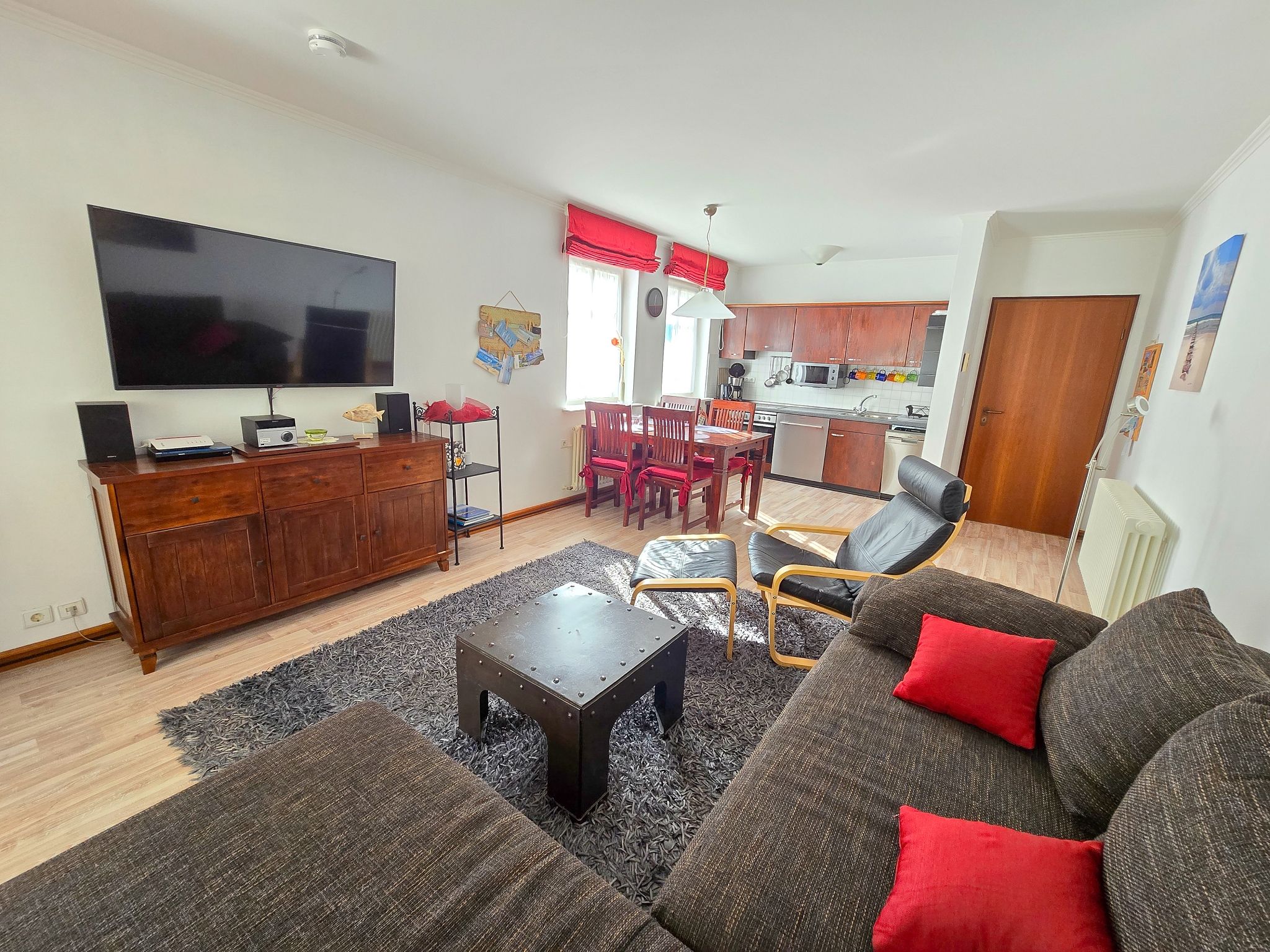 Dünenpark Binz Komfort Ferienwohnung mit 1 Schlafzimmer und Terrasse im Erdgeschoss (041) Insel Rügen - Wohnzimmer