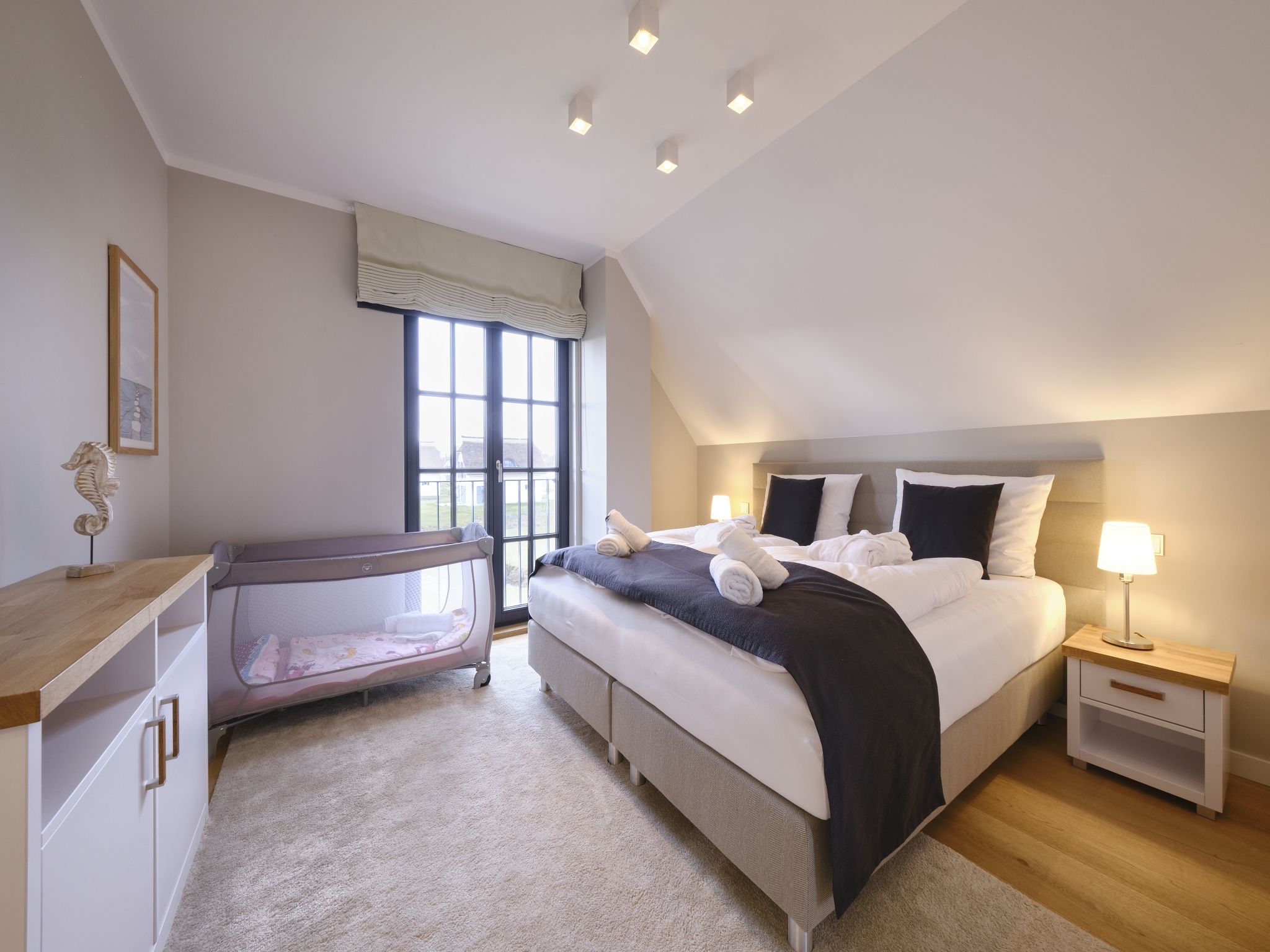 Luxus Reetdachvilla mit 3 Schlafzimmern, Sauna und Kamin (G05) - Schlafzimmer