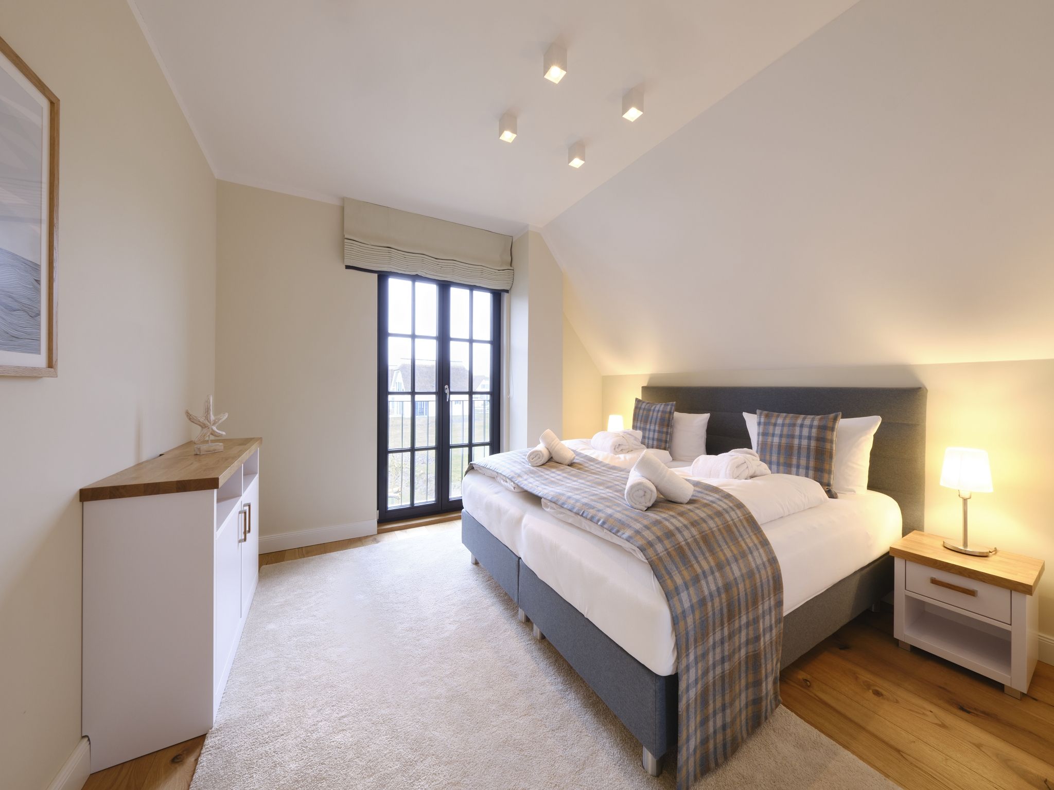 Luxus Reetdachvilla mit 3 Schlafzimmern, Sauna und Kamin (G06) - Schlafzimmer