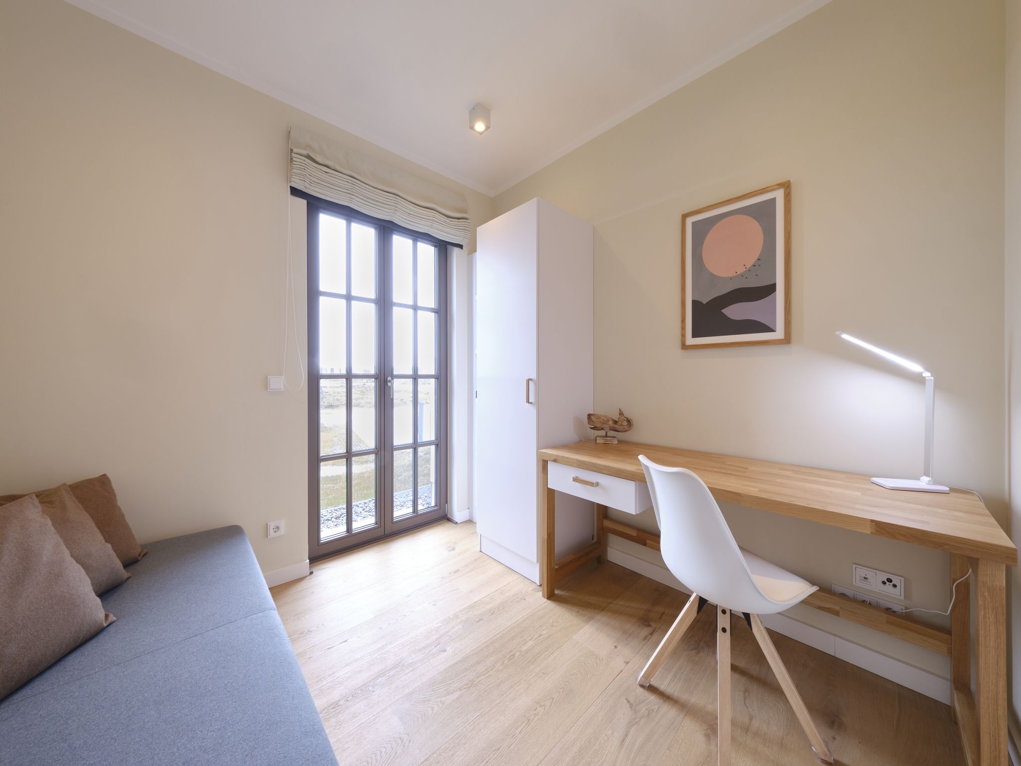 Luxus Reetdachvilla mit 3 Schlafzimmern, Sauna und Kamin (H07) - Wohnzimmer