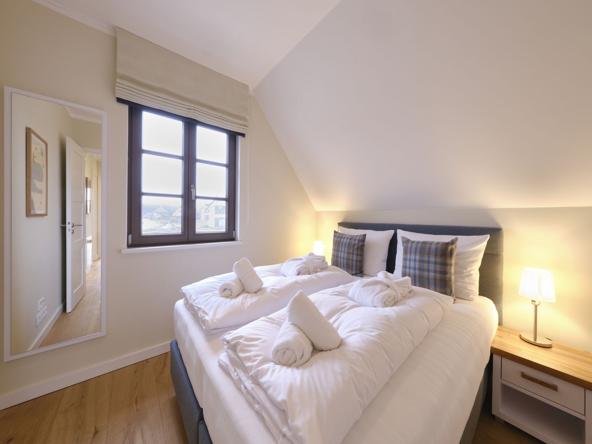 Premium Reetdachvilla mit 3 Schlafzimmern, Sauna und Kamin (H08) - Schlafzimmer