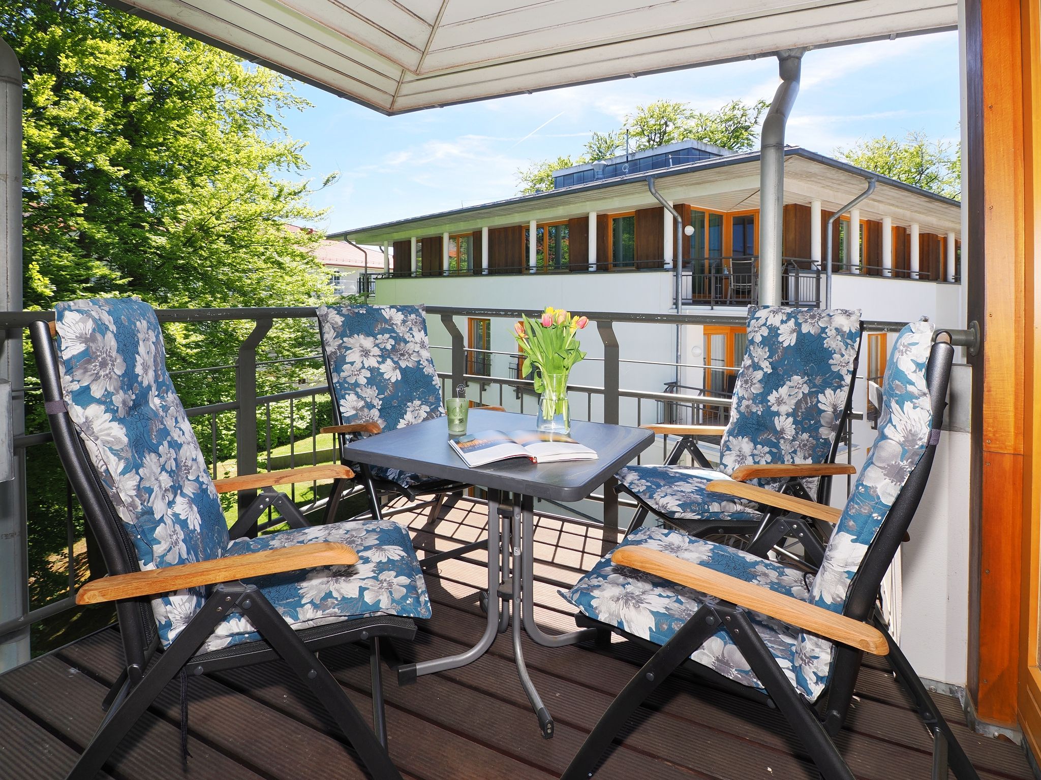 Kaiservillen Heringsdorf Ferienwohnung mit 1 Schlafzimmer und Balkon (D234) Insel Usedom - Balkon