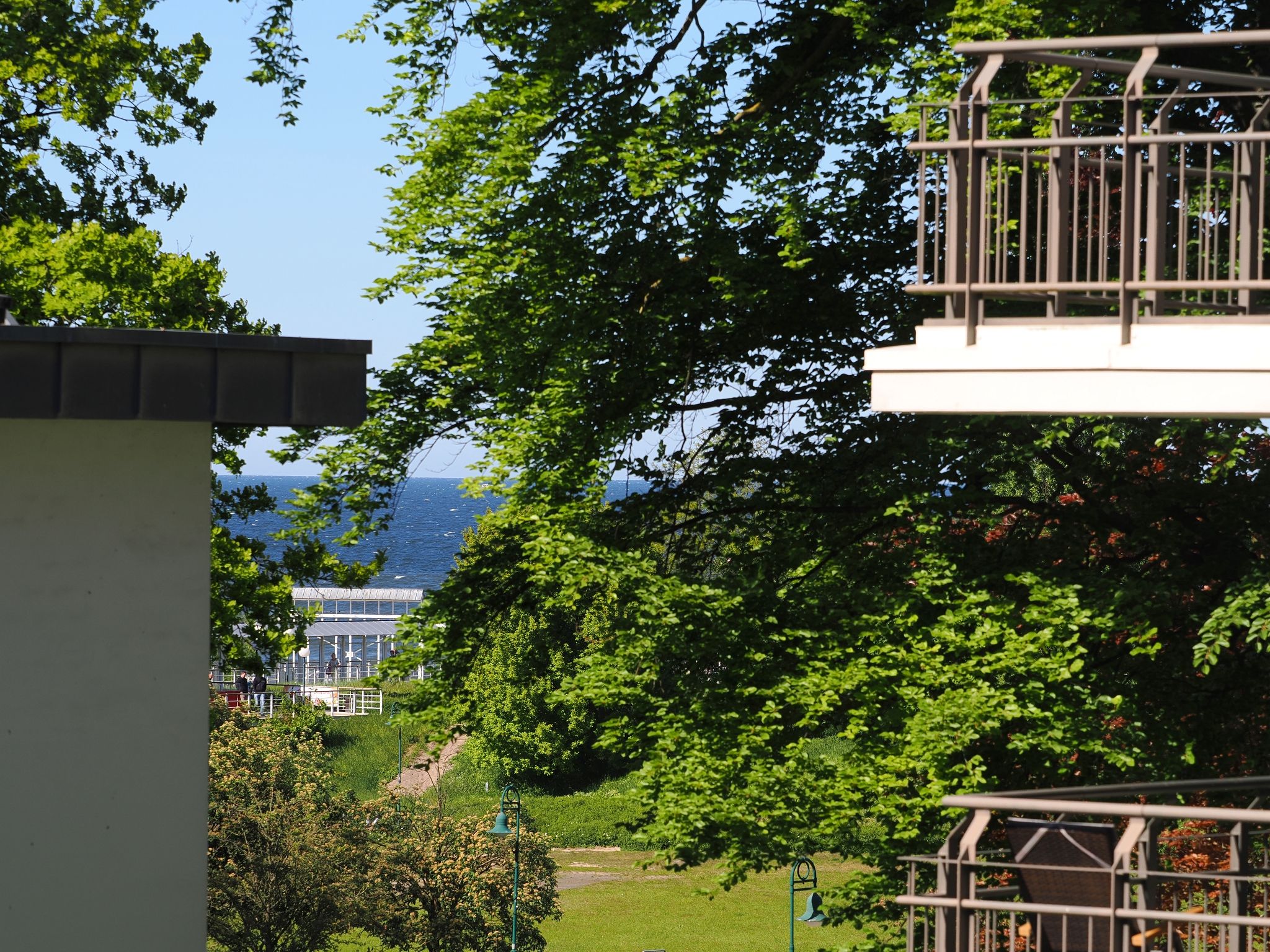 Kaiservillen Heringsdorf Ferienwohnung mit 1 Schlafzimmer und Balkon (D115) Insel Usedom - Meerblick