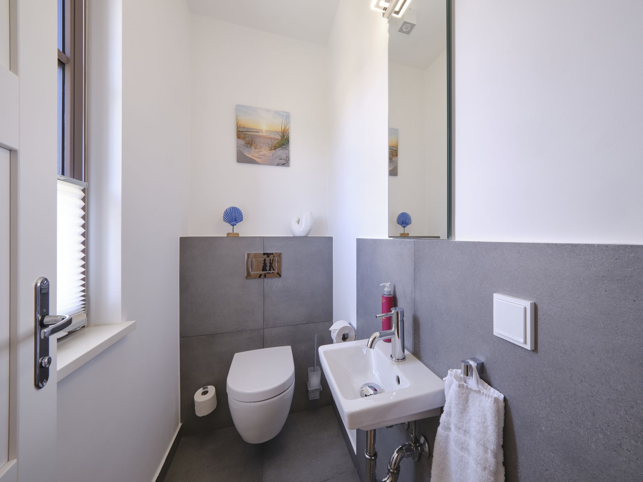 Premium Reetdachvilla mit 3 Schlafzimmern, Sauna und Kamin (H21) - Gäste-WC