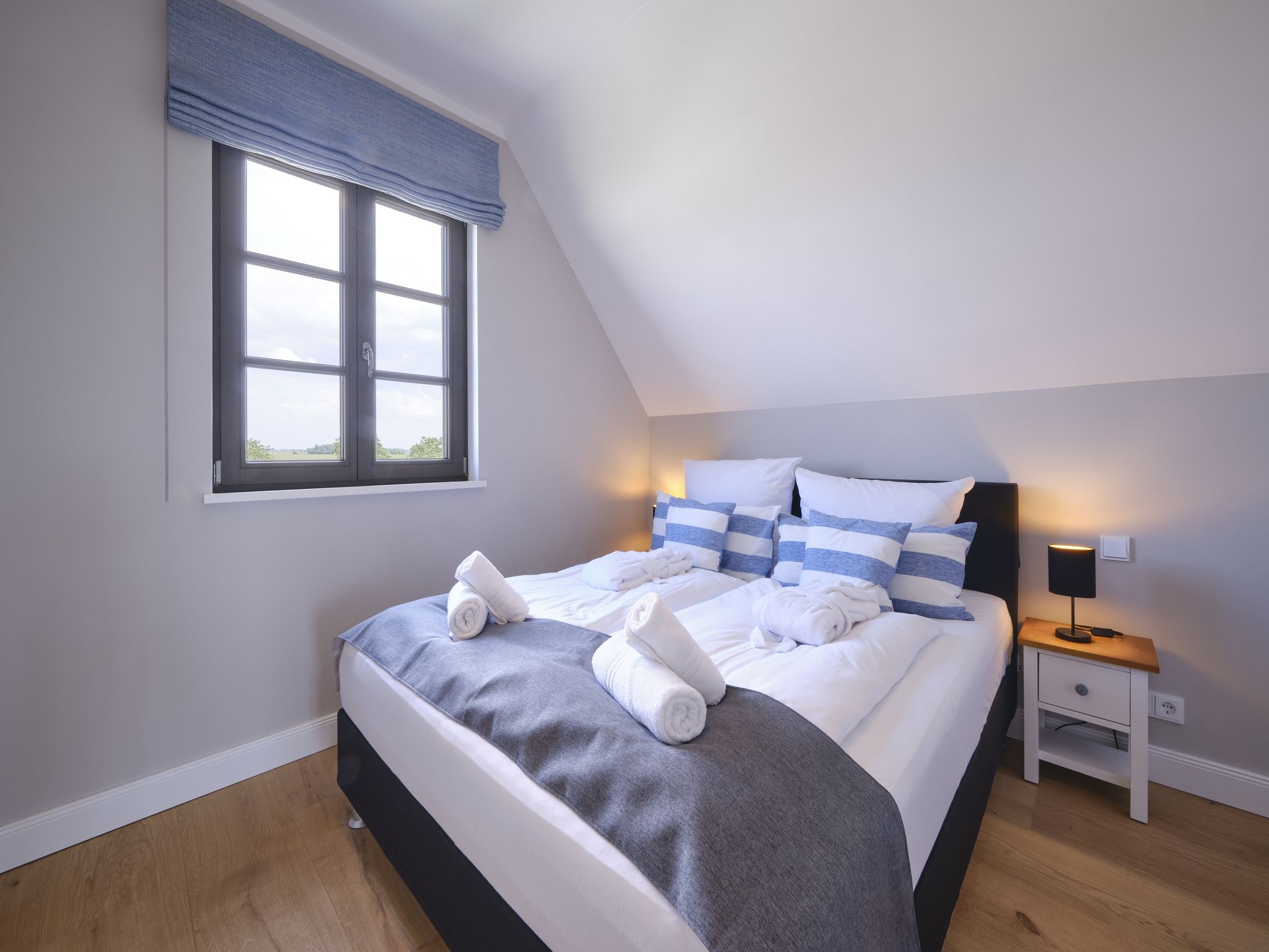 Premium Reetdachvilla mit 3 Schlafzimmern, Sauna und Kamin (H21) - Schlafzimmer