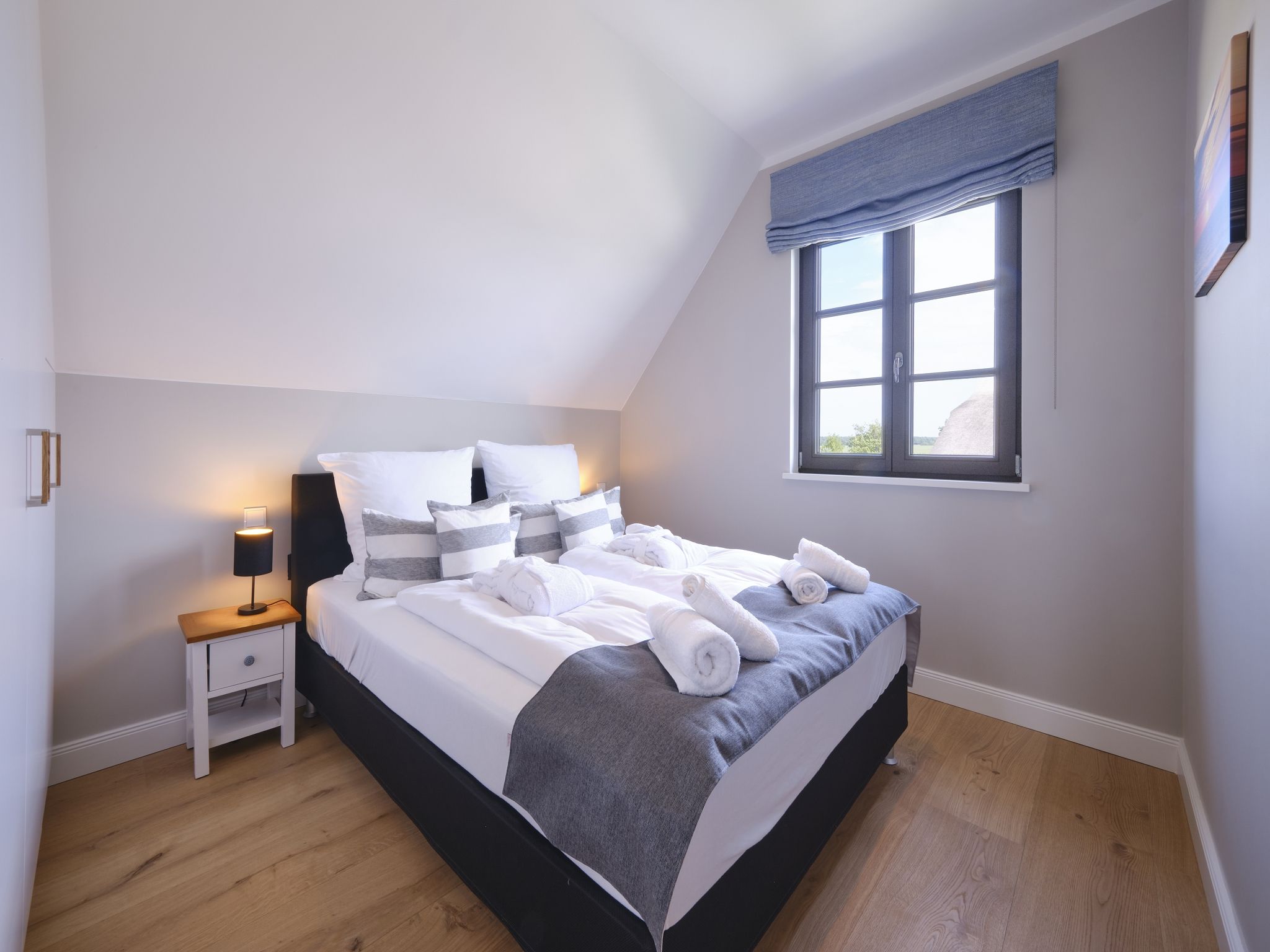 Premium Reetdachvilla mit 3 Schlafzimmern, Sauna und Kamin (H21) - Schlafzimmer