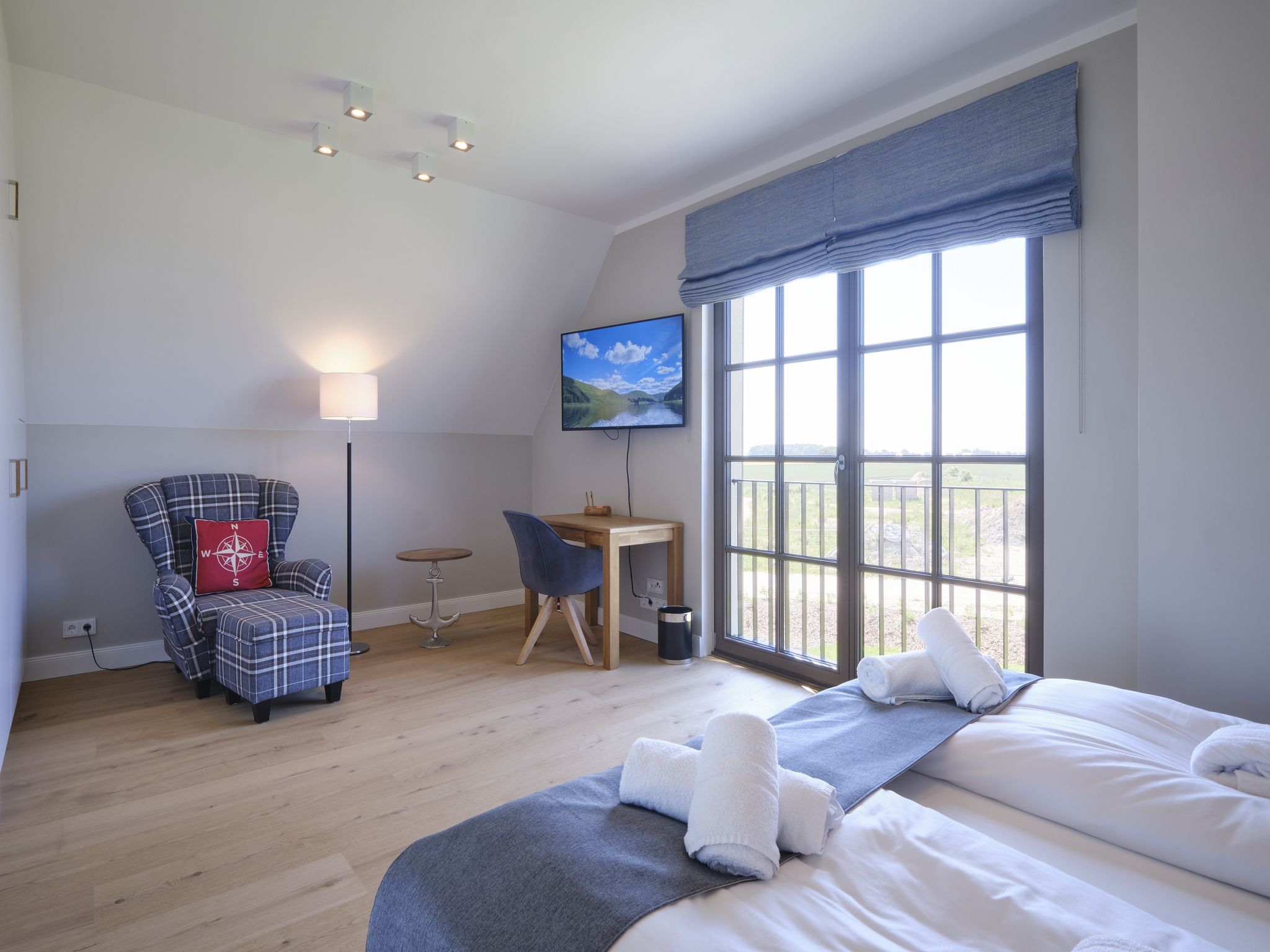 Premium Reetdachvilla mit 3 Schlafzimmern, Sauna und Kamin (H21) - Schlafzimmer