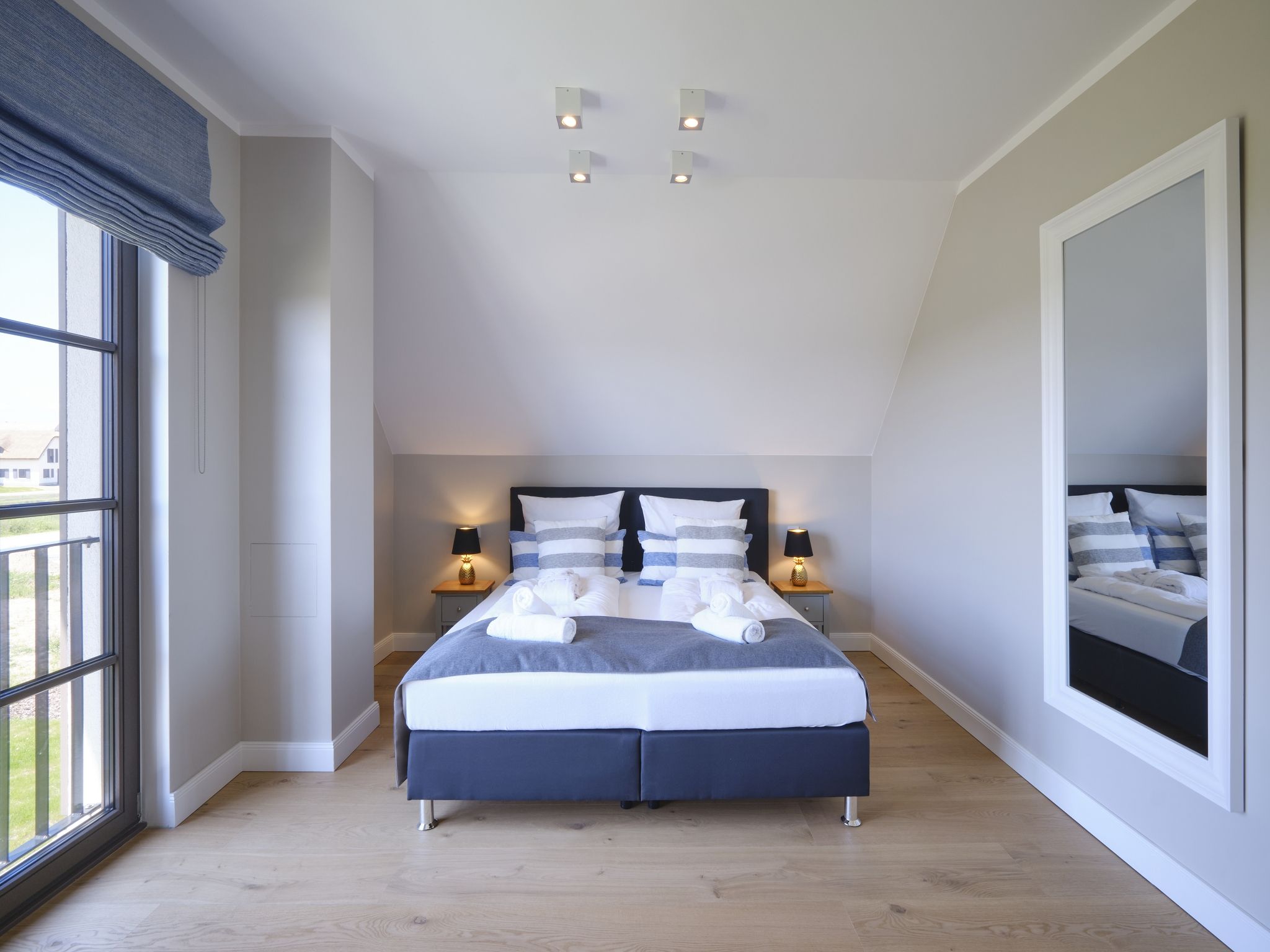 Premium Reetdachvilla mit 3 Schlafzimmern, Sauna und Kamin (H21) - Schlafzimmer