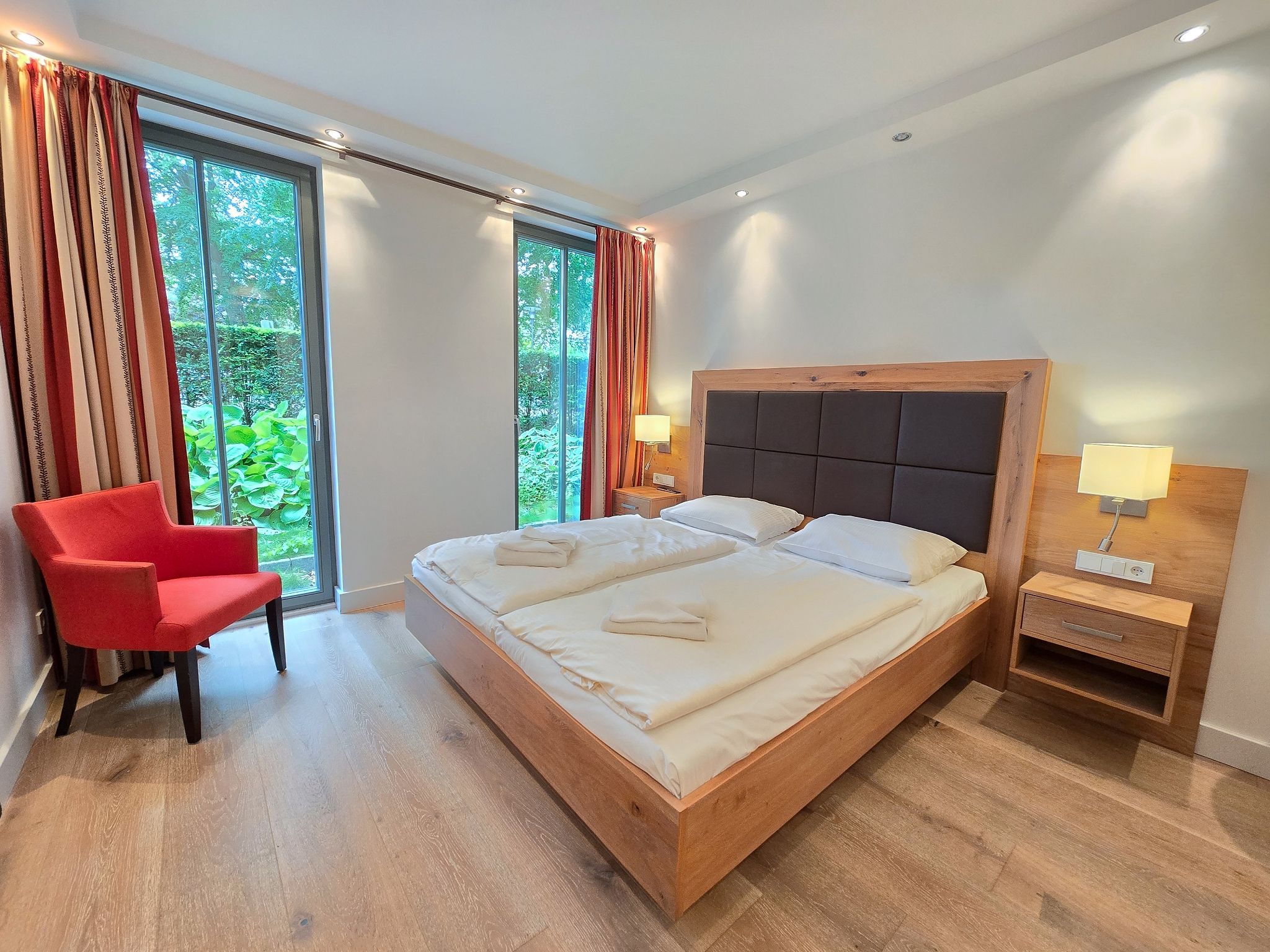 Strandvillen Binz Ferienwohnung mit 2 Schlafzimmern und Terrasse (PVA/01) Insel Rügen - Schlafzimmer