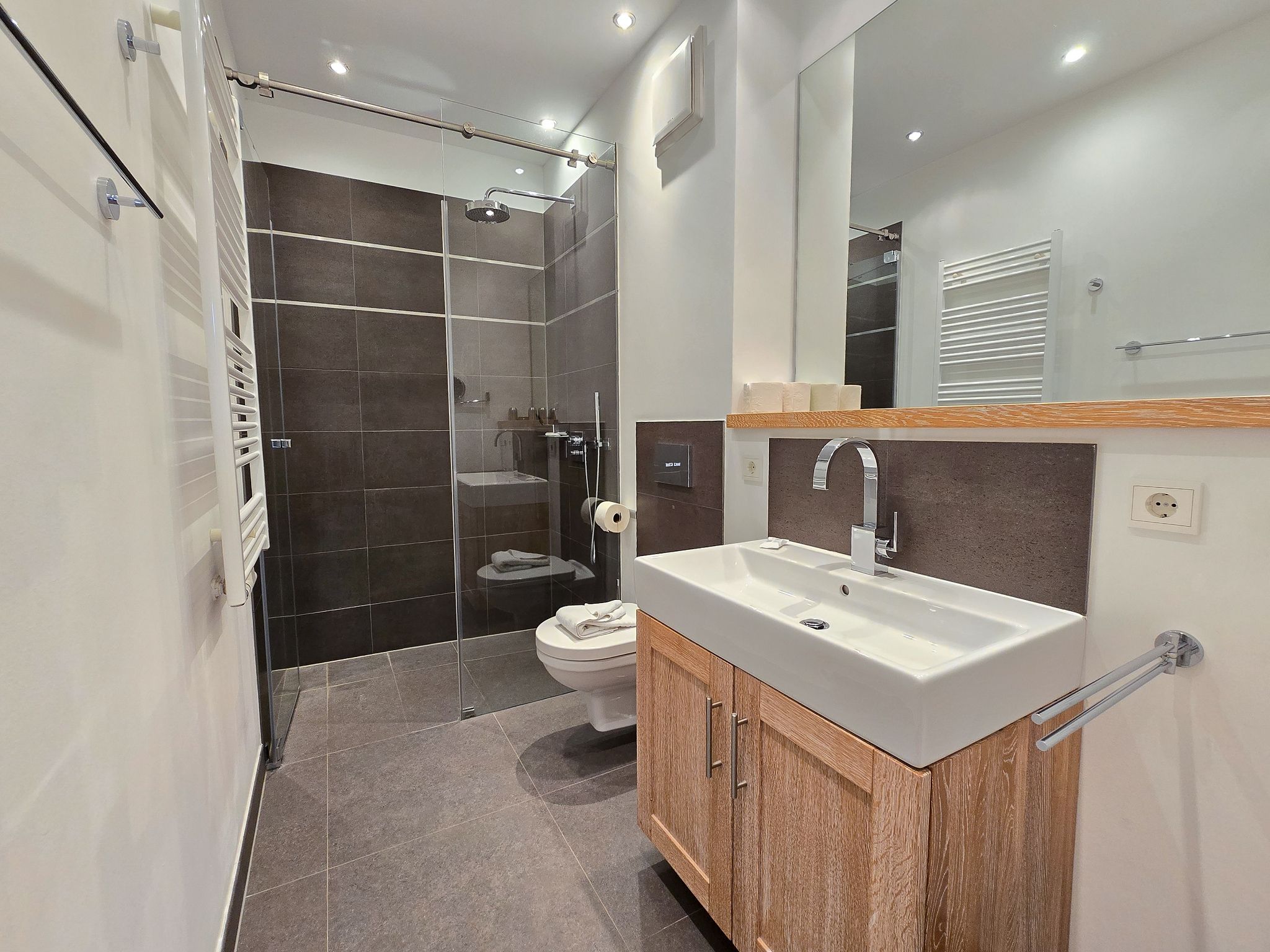 Strandvillen Binz Ferienwohnung mit 2 Schlafzimmern und Terrasse (PVA/01) Insel Rügen - Badezimmer