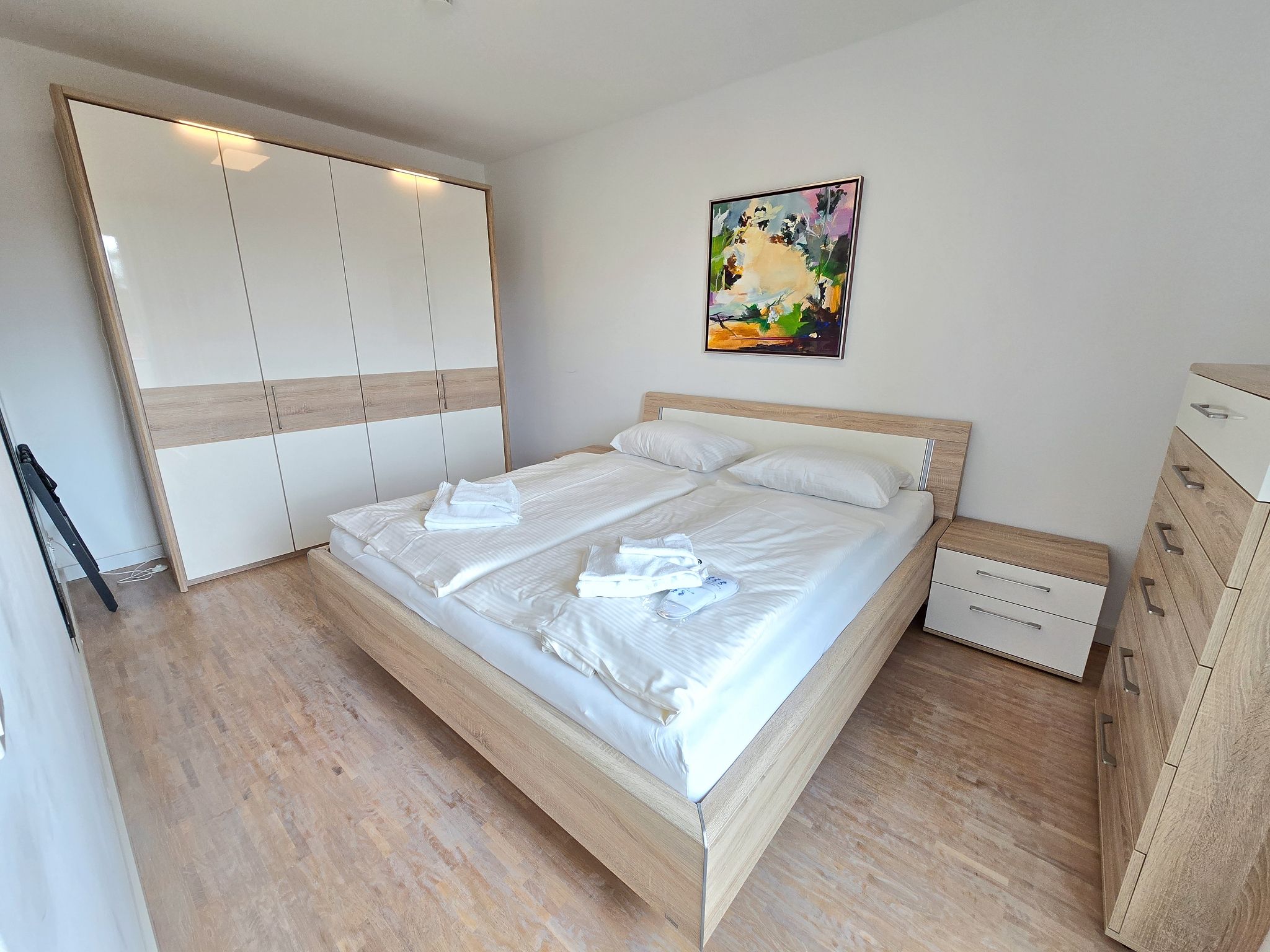Strandvillen Binz Ferienwohnung mit 1 Schlafzimmer und Balkon (DR/421) Insel Rügen - Schlafzimmer