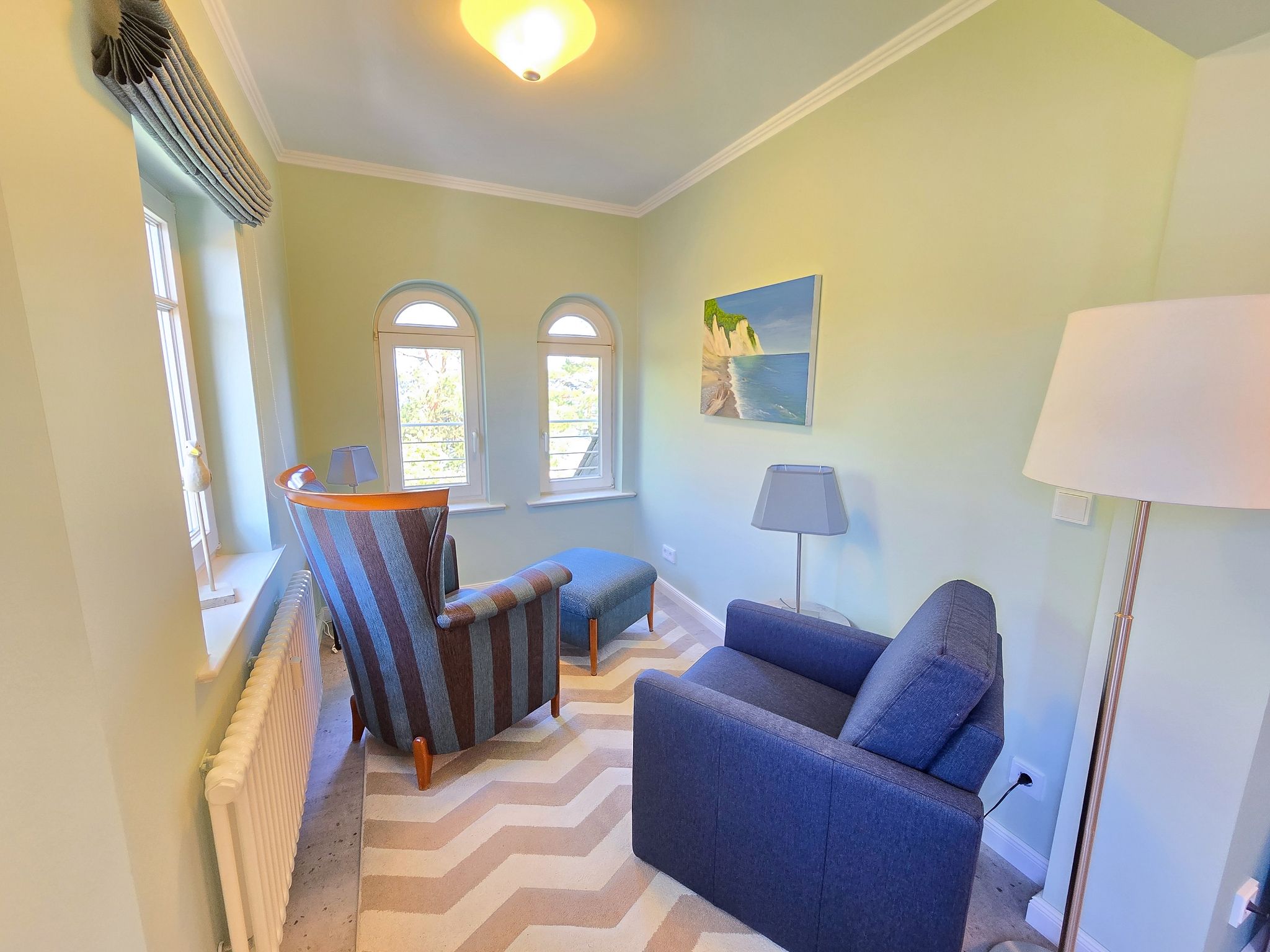 Strandvillen Binz Ferienwohnung mit Panoramablick, 2 Schlafzimmern und Balkon (SV/715) Insel Rügen - Wohnzimmer