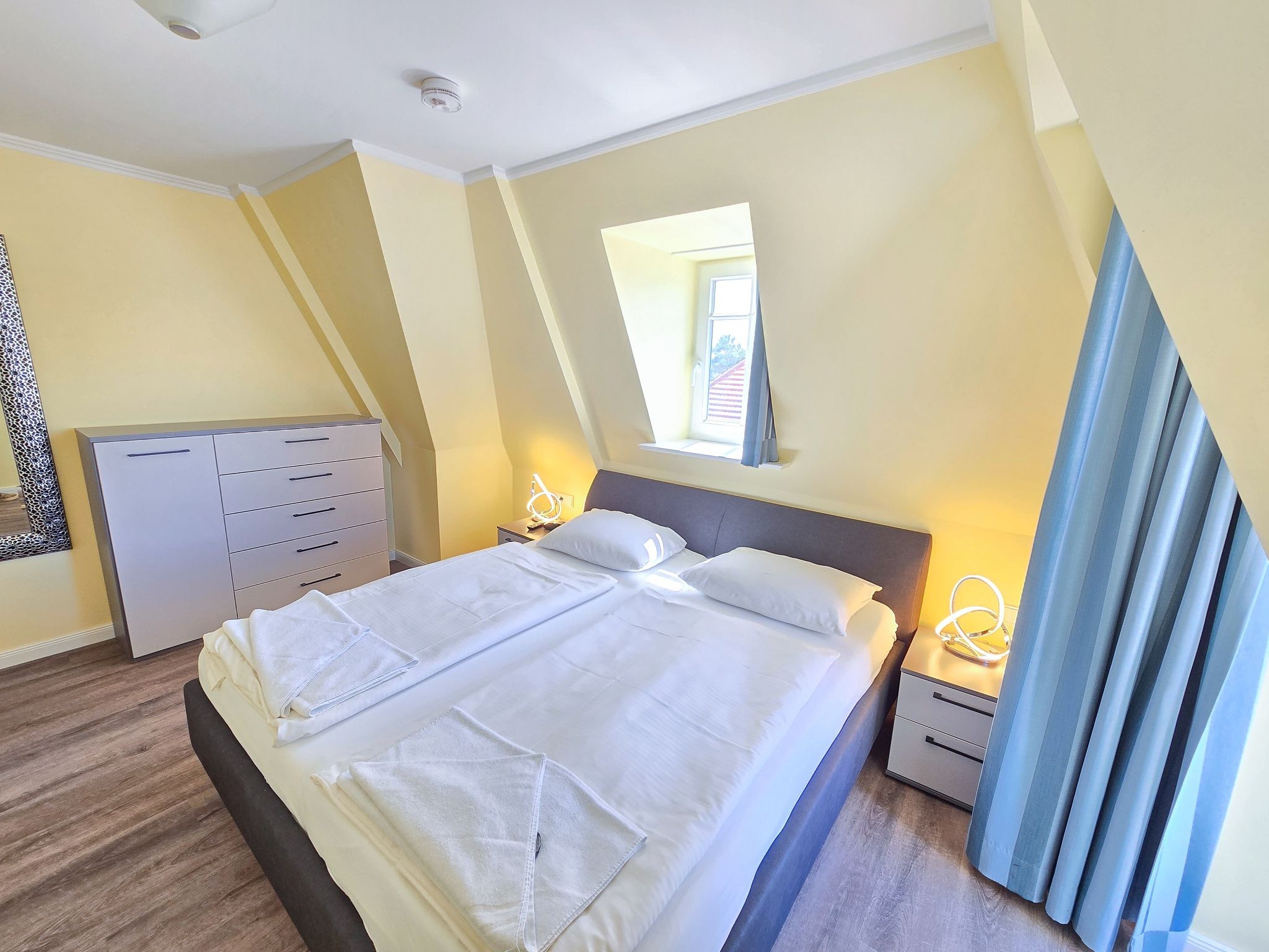 Strandvillen Binz Ferienwohnung mit Panoramablick, 2 Schlafzimmern und Balkon (SV/715) Insel Rügen - Schlafzimmer