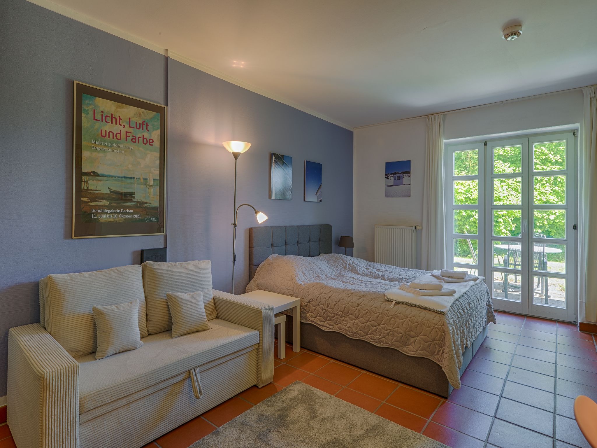 Feriendorf Rugana Budget 1-Raum Ferienwohnung mit Terrasse (A10) Insel Rügen - Wohnzimmer