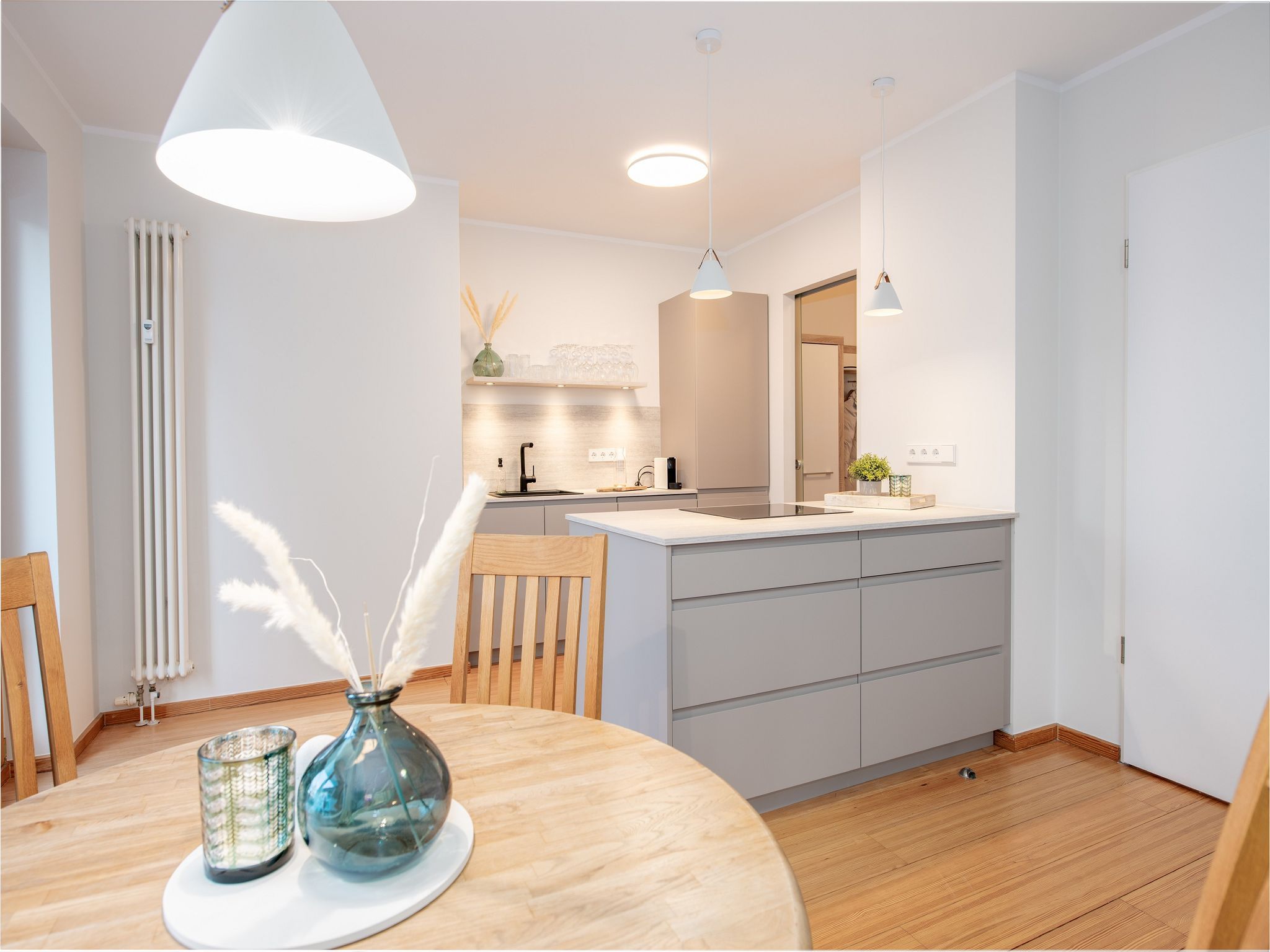 Kaiservillen Heringsdorf Ferienwohnung mit 1 Schlafzimmer und Balkon (D214) Insel Usedom - Küche / Küchenzeile