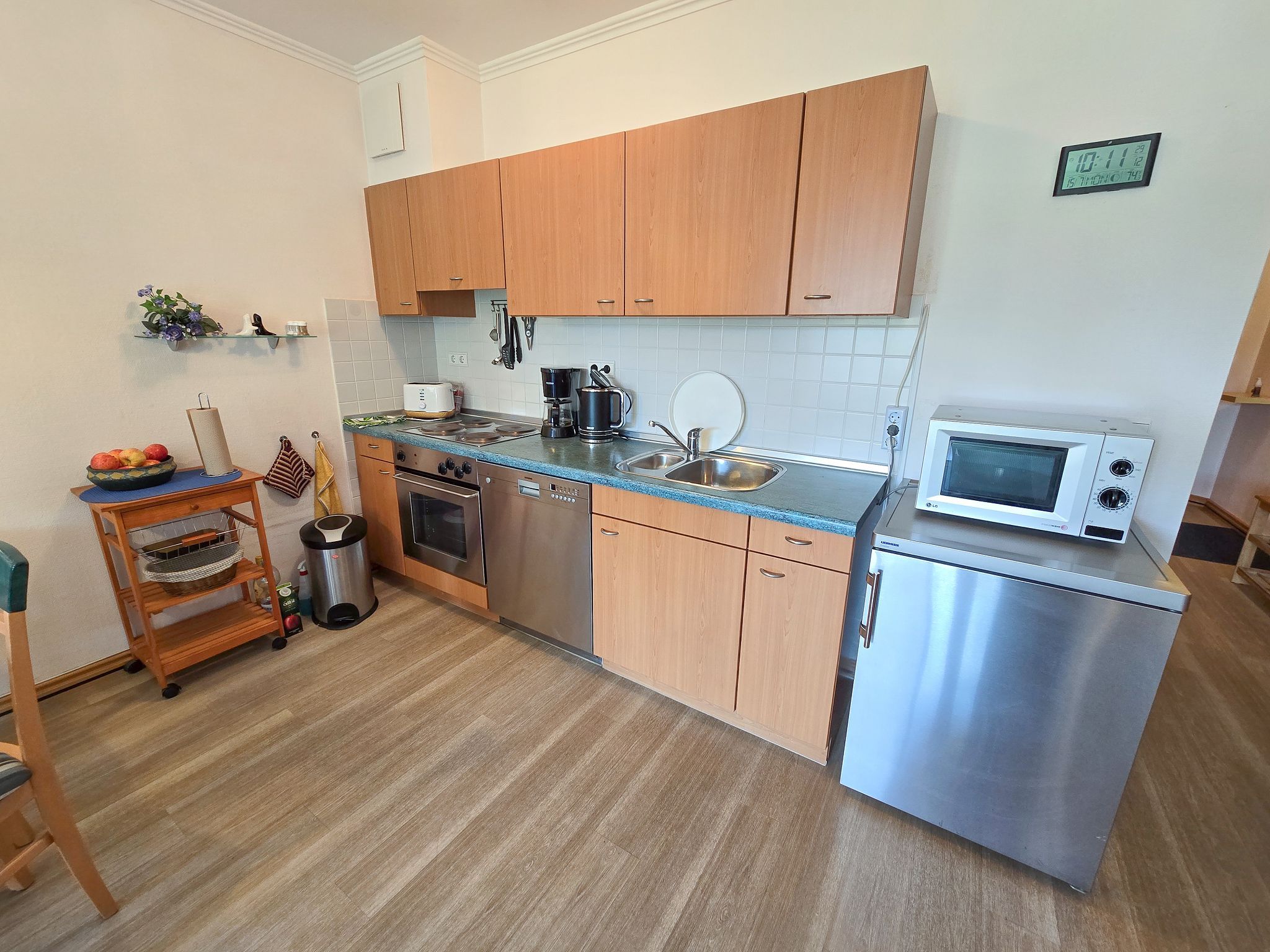 Dünenpark Binz Komfort Ferienwohnung mit 1 Schlafzimmer und Terrasse im Erdgeschoss (117) Insel Rügen - Küche / Küchenzeile