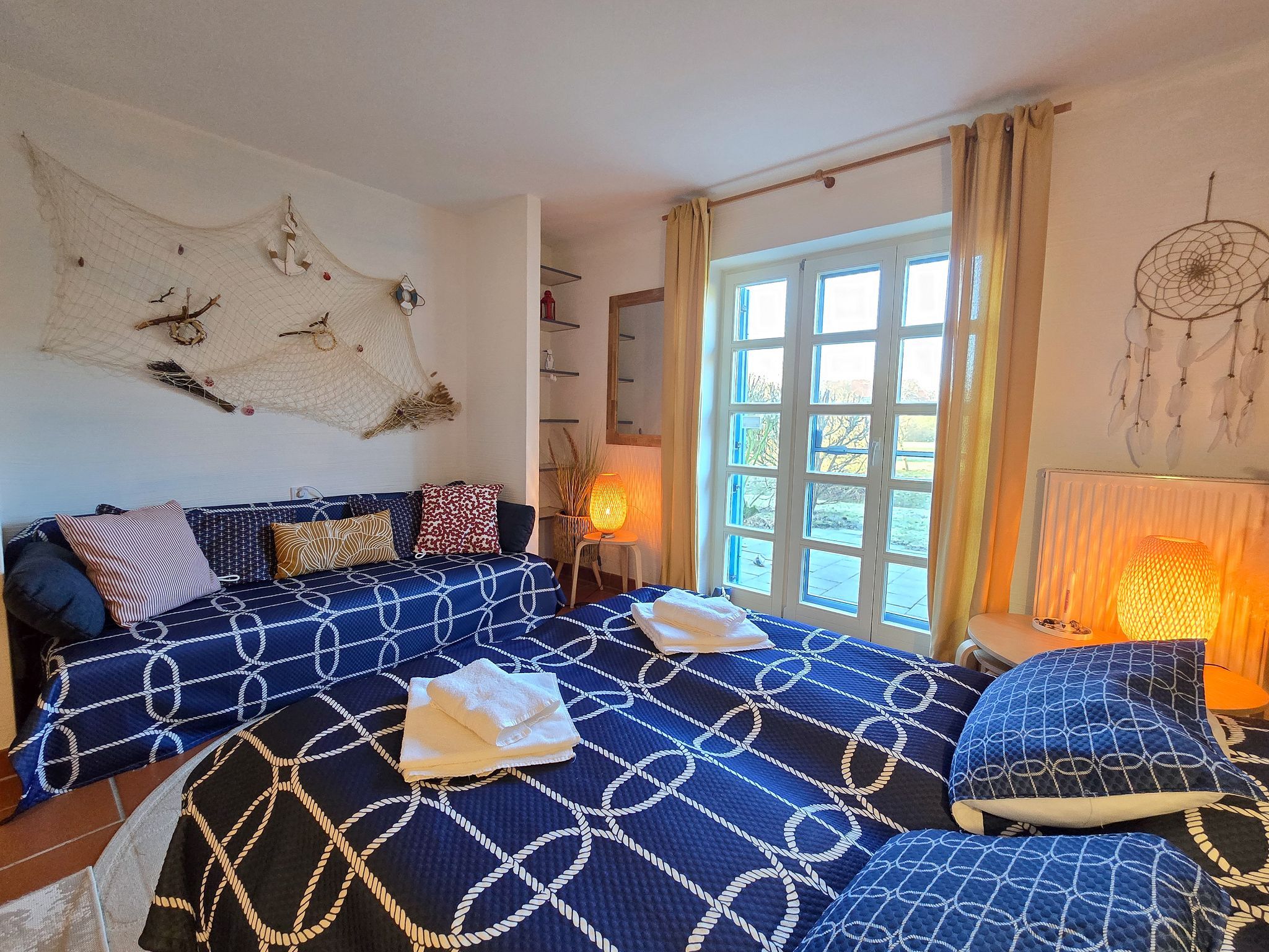 Feriendorf Rugana Komfortplus 1-Raum Ferienwohnung mit Terrasse Insel Rügen - Wohnzimmer