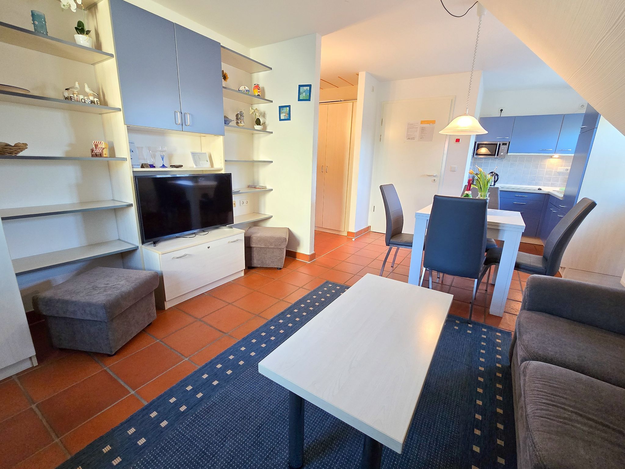 Feriendorf Rugana Klassik Ferienwohnung mit 1 Schlafzimmer (B57) Insel Rügen - Wohnzimmer