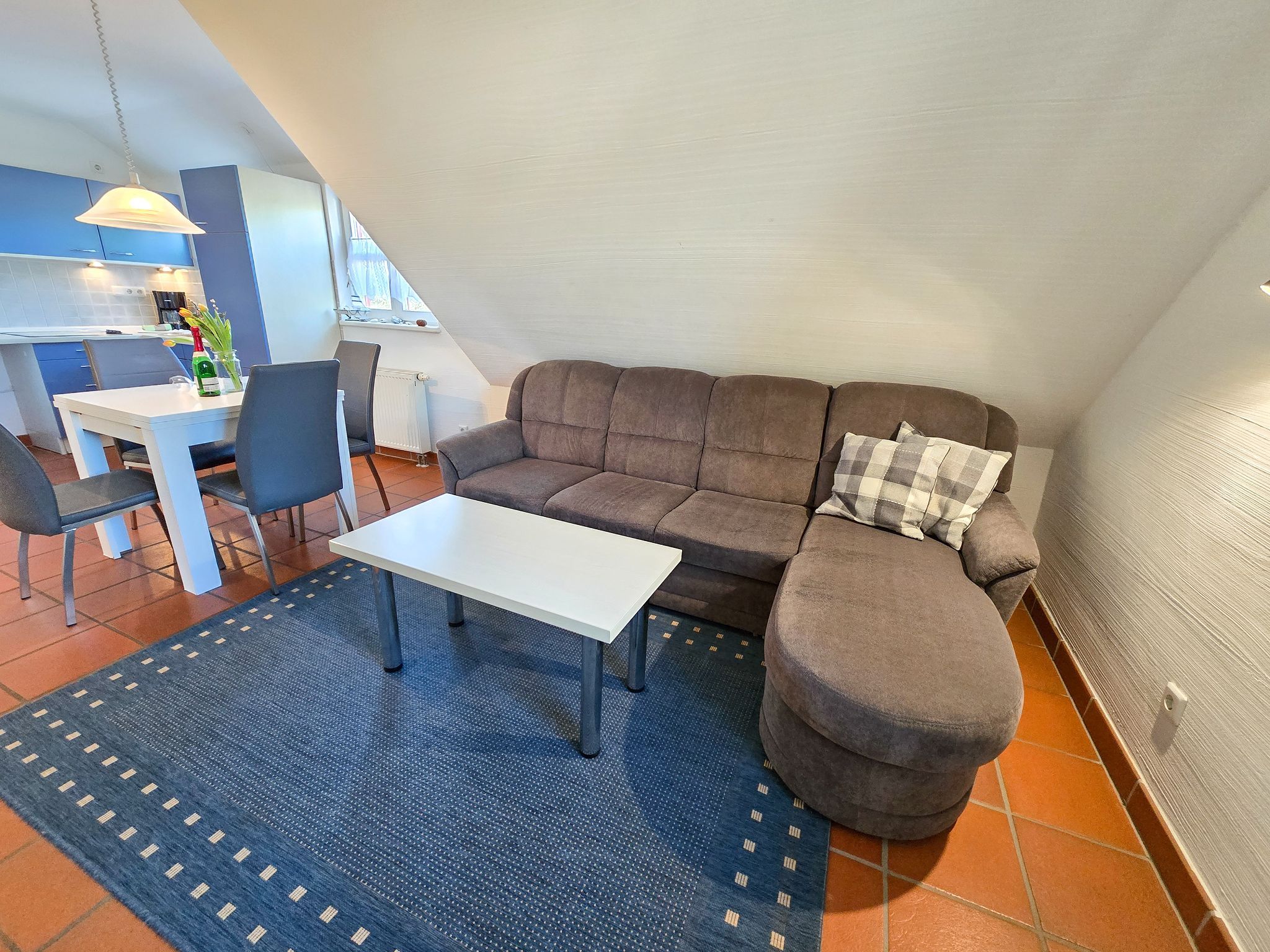 Feriendorf Rugana Klassik Ferienwohnung mit 1 Schlafzimmer (B57) Insel Rügen - Wohnzimmer