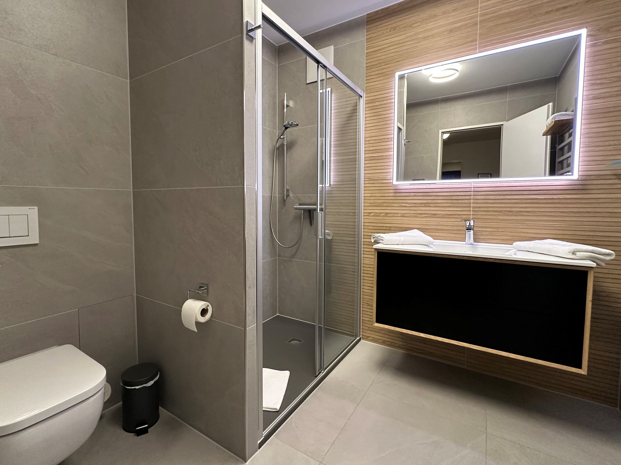 Kaiservillen Heringsdorf Ferienwohnung mit 1 Schlafzimmer und Balkon (D112) Insel Usedom - Badezimmer