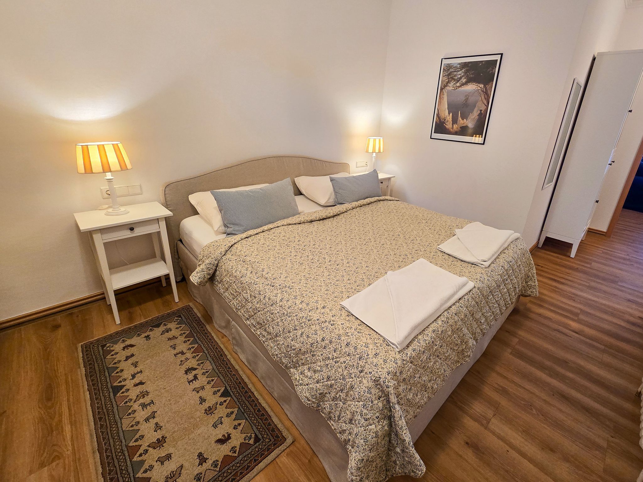 Strandvillen Binz Ferienwohnung mit Meerblick, 2 Schlafzimmern und Balkon (SV/607) Insel Rügen - Schlafzimmer