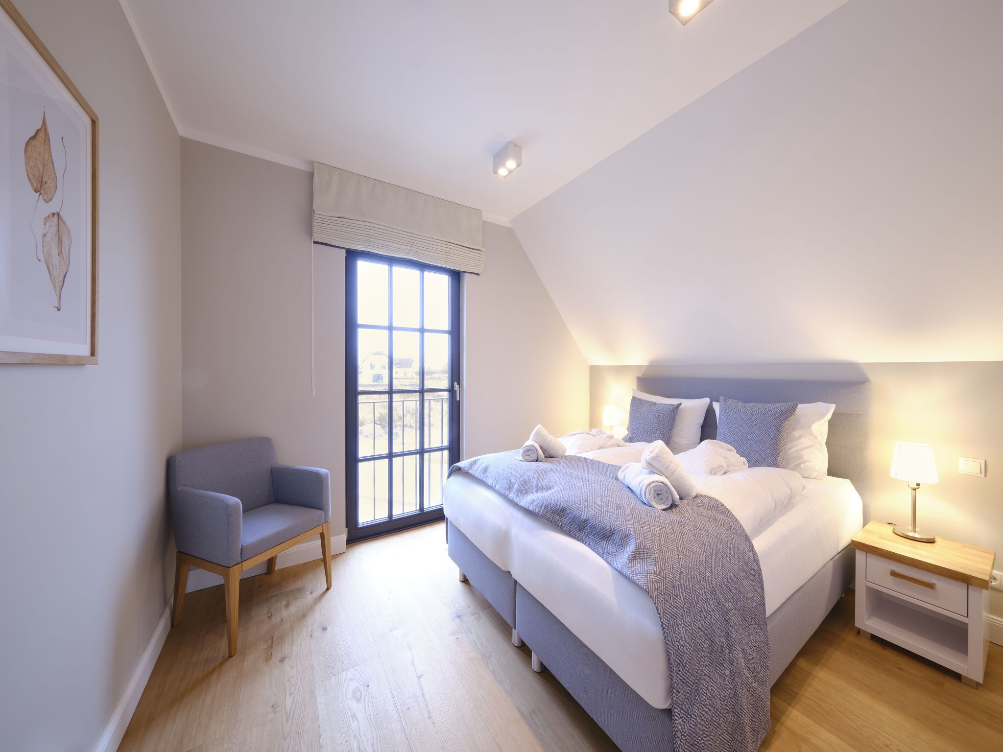 LuxusPlus Reetdachvilla mit 4 Schlafzimmern und Kamin (G12) - Schlafzimmer